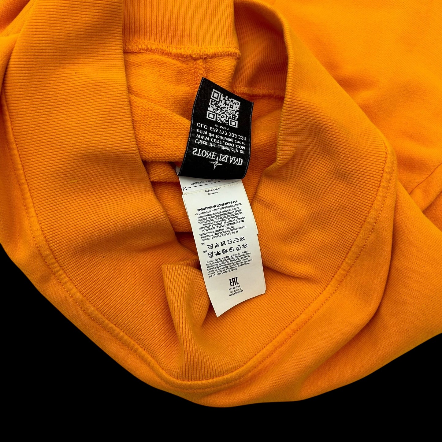 Stone Island Crewneck Sweater Orange (Fits L/XL)