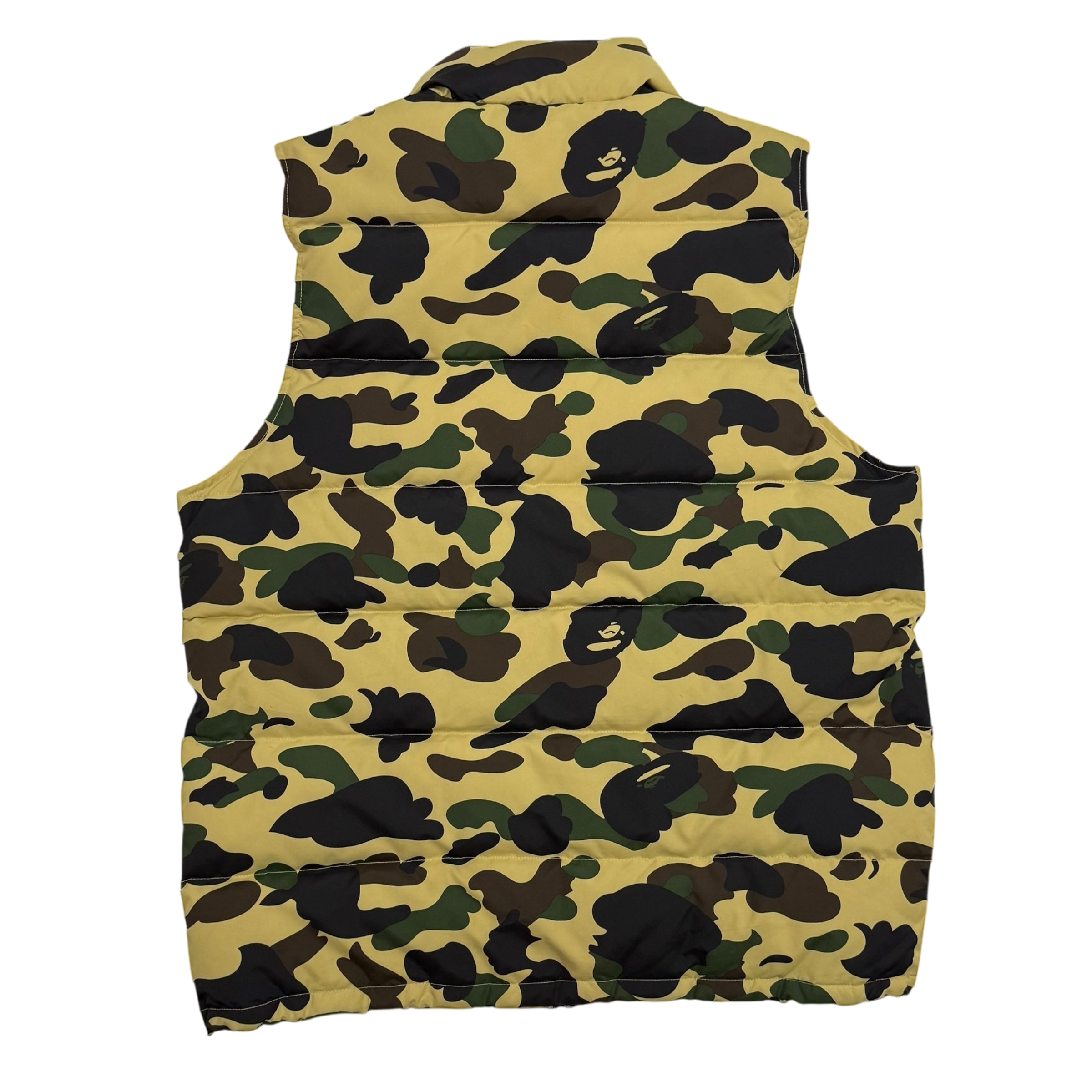 BAPE (A Bathing Ape) 1st Camo Down Vest Yellow (Fits M-L)