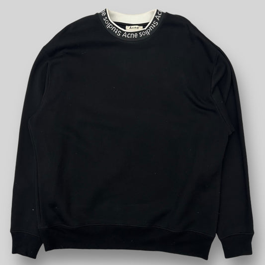 Acne Studios Jacquard Logo Sweater Black (Fits L-XL)