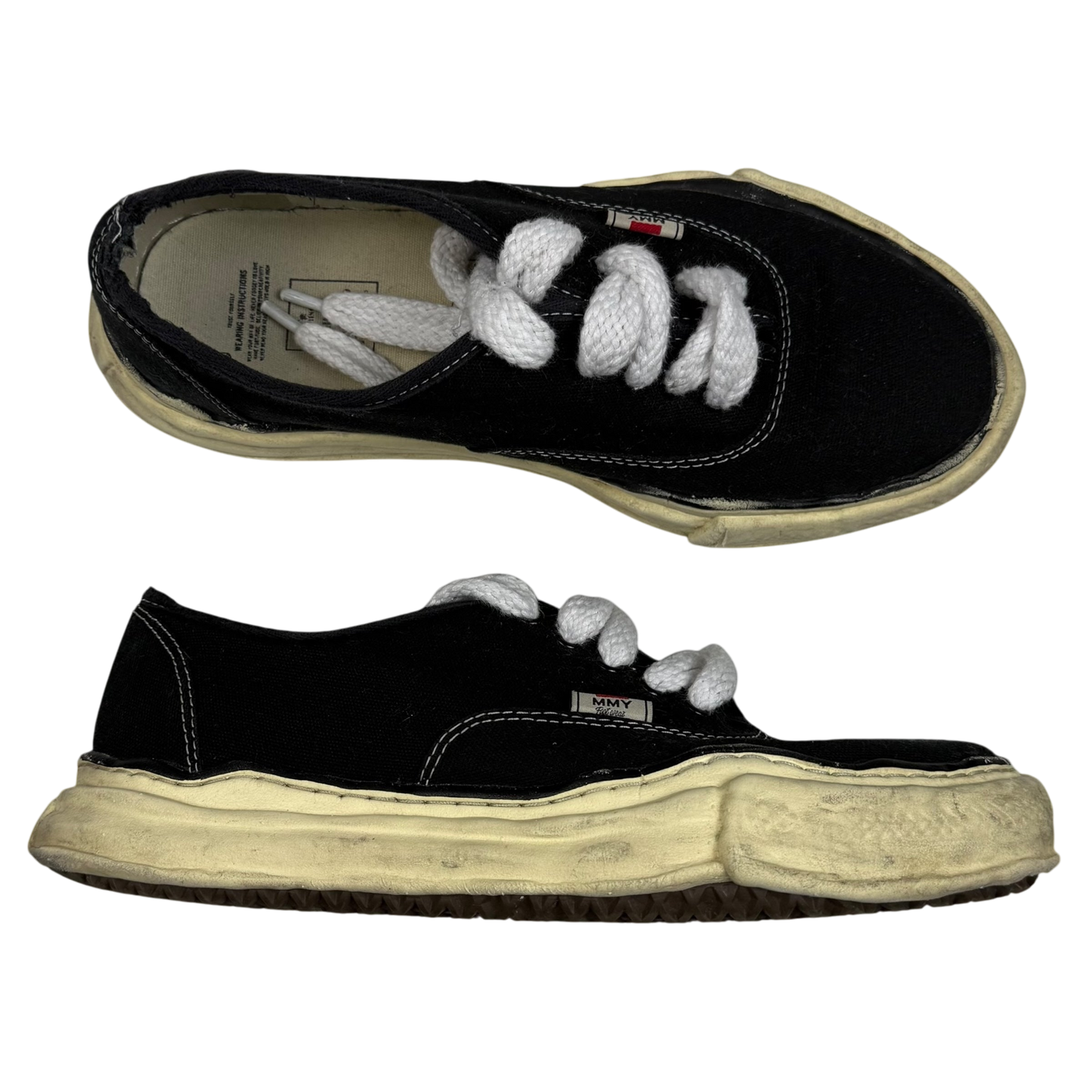 Maison Mihara Yasuhiro Baker OG
Sole Vintage Canvas Low Black / Cream (US11/EU44)