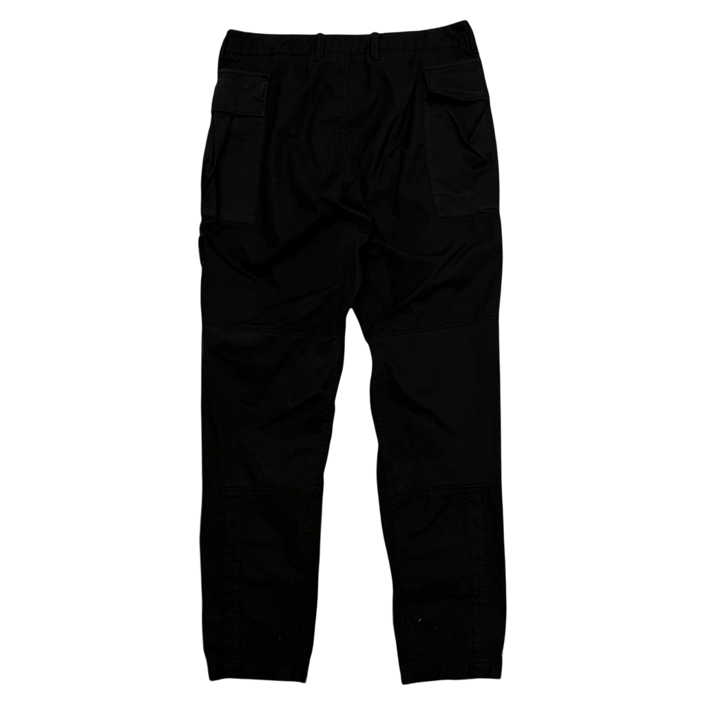 Stone Island Type RE-T Heavy Cotton-Ripstop Cargo Pants Black (Size 32”)