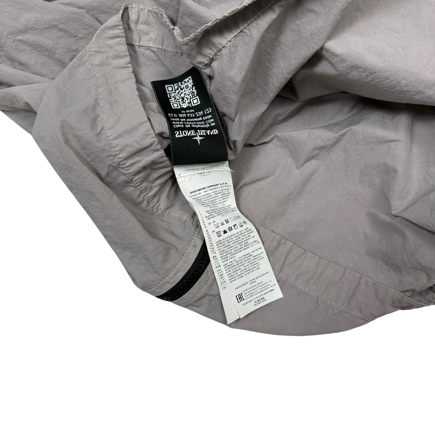 Stone Island Zip Up Utility Overshirt Grey (Size XL)