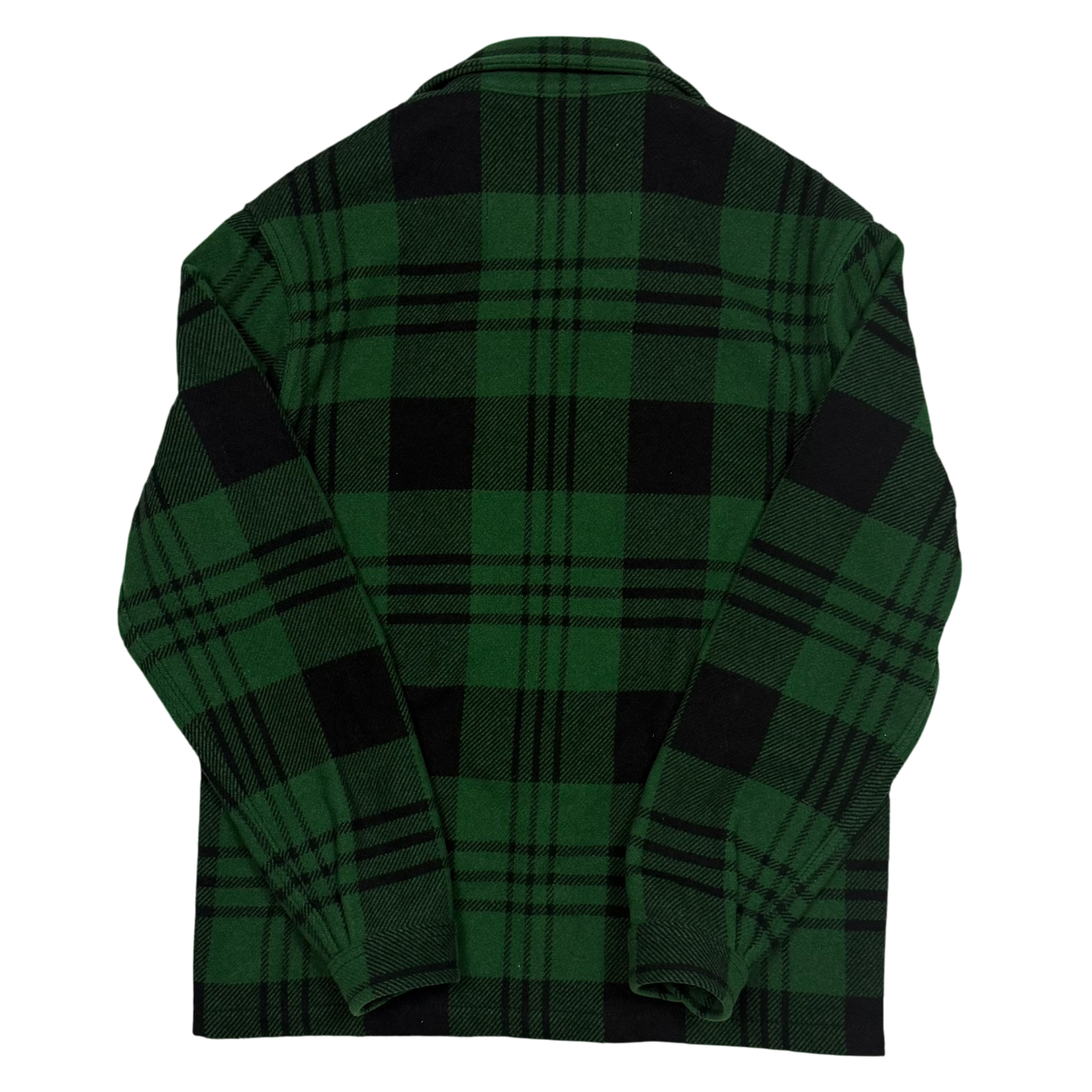 Ami SS19 Checked Wool-Blend Jacket Green (Size S)