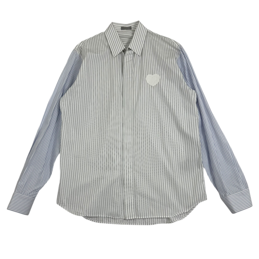 Dior Heart-Shaped Collage Striped LS Shirt (Fits L-XL)