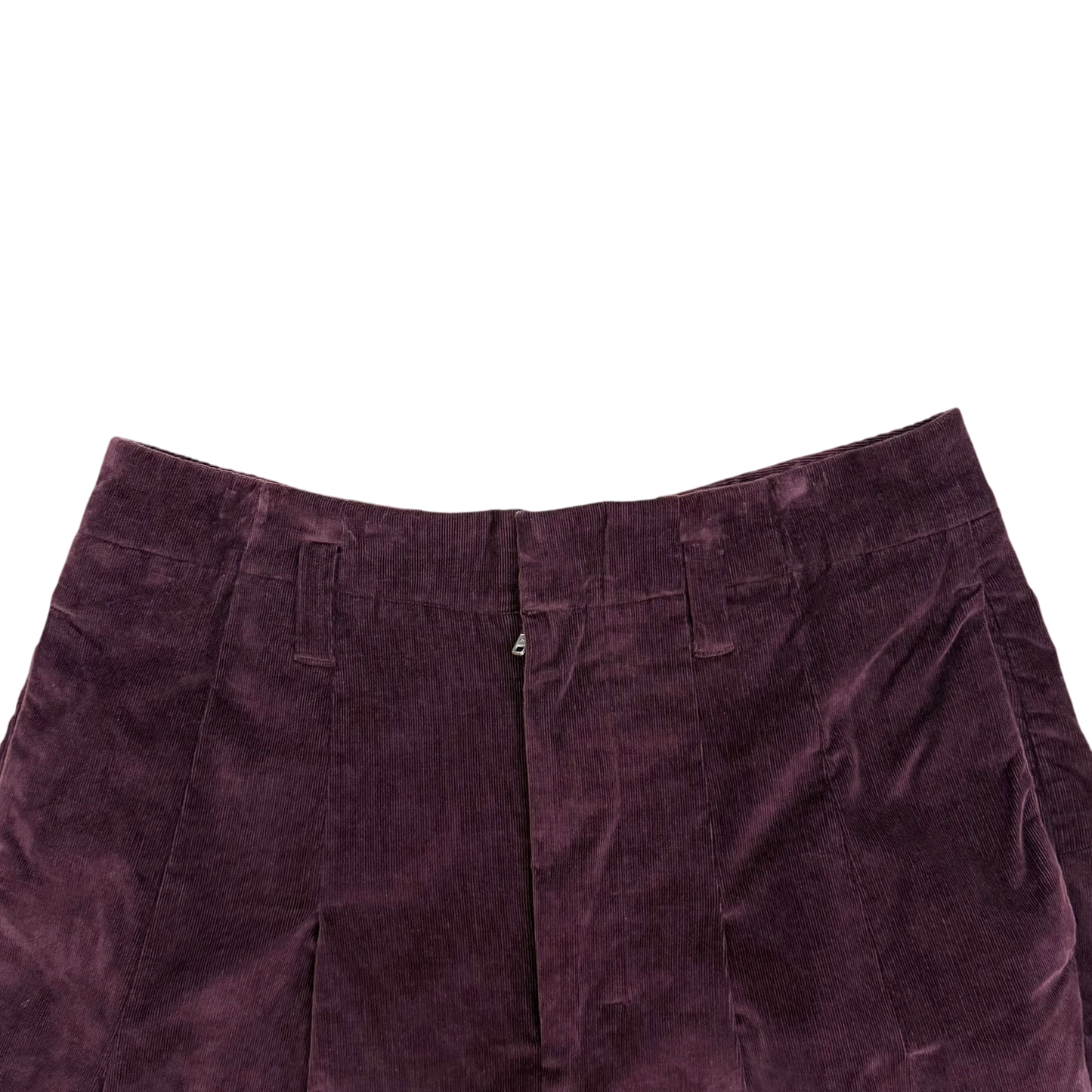 Shinya Kozuka Baggy Pleated Corduroy Pants Burgundy (Size M)