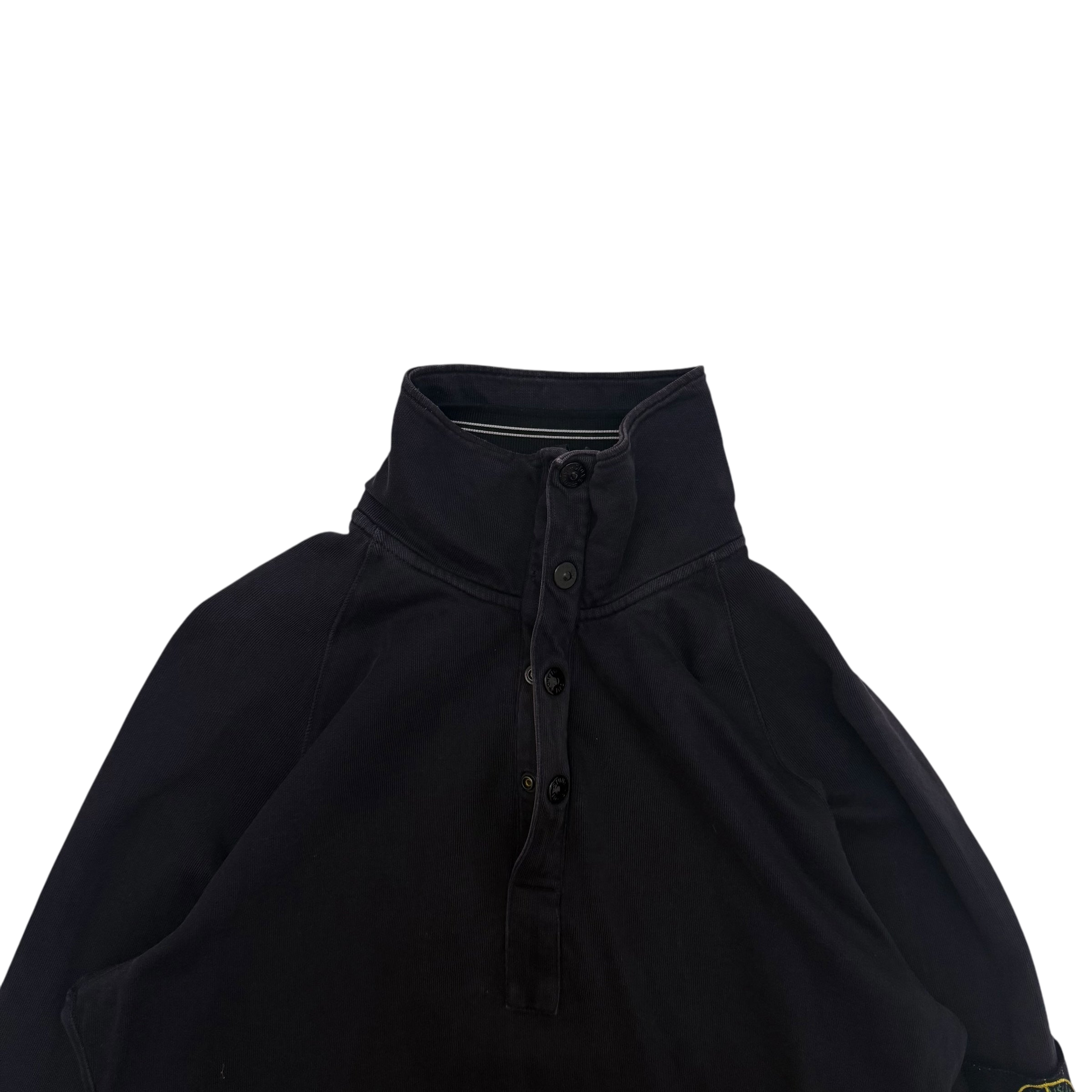 Stone Island SS 2010 Black Quarter Zip Sweatshirt (Size M)