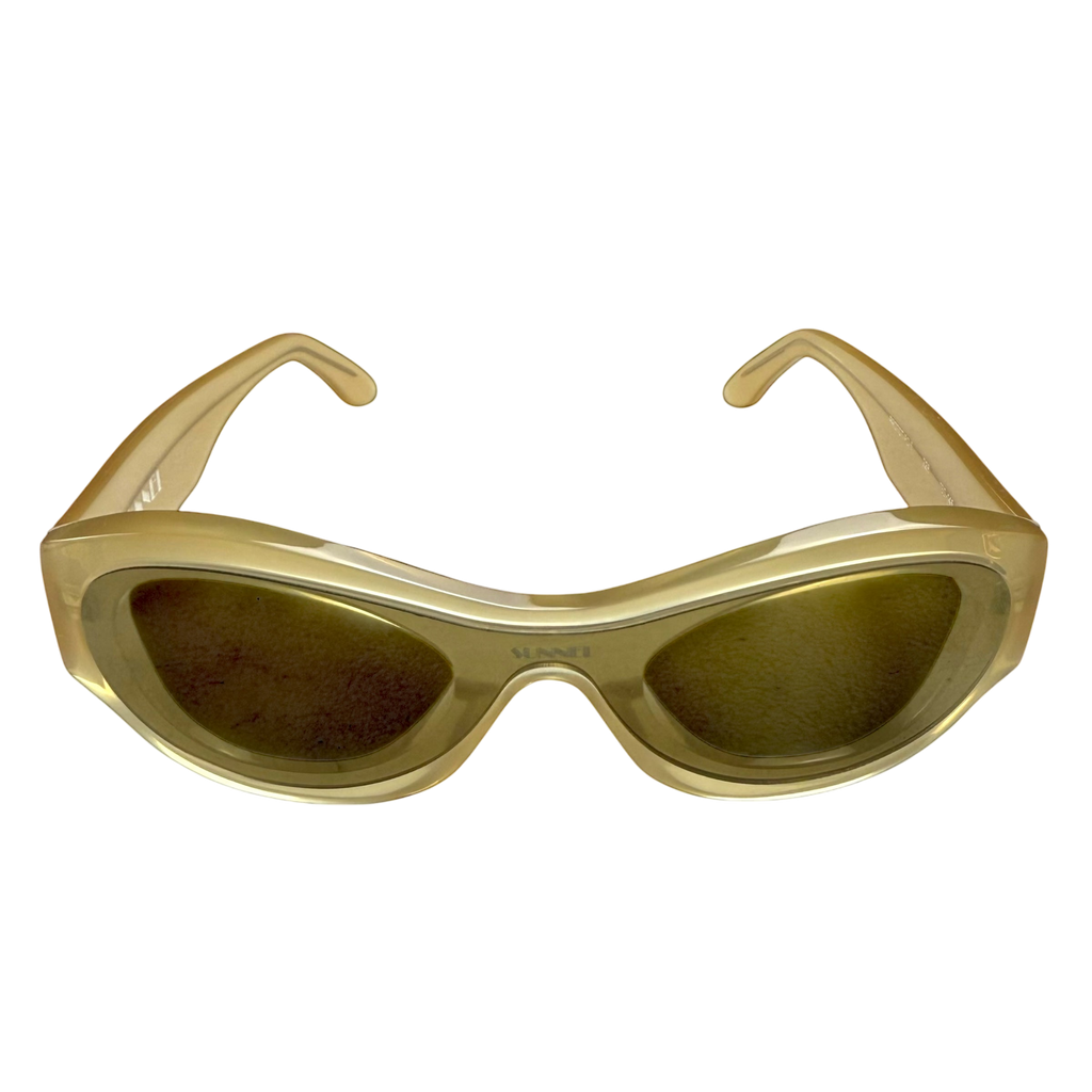 Sunnei Prototipo 5 Sunglasses Camel Yellow