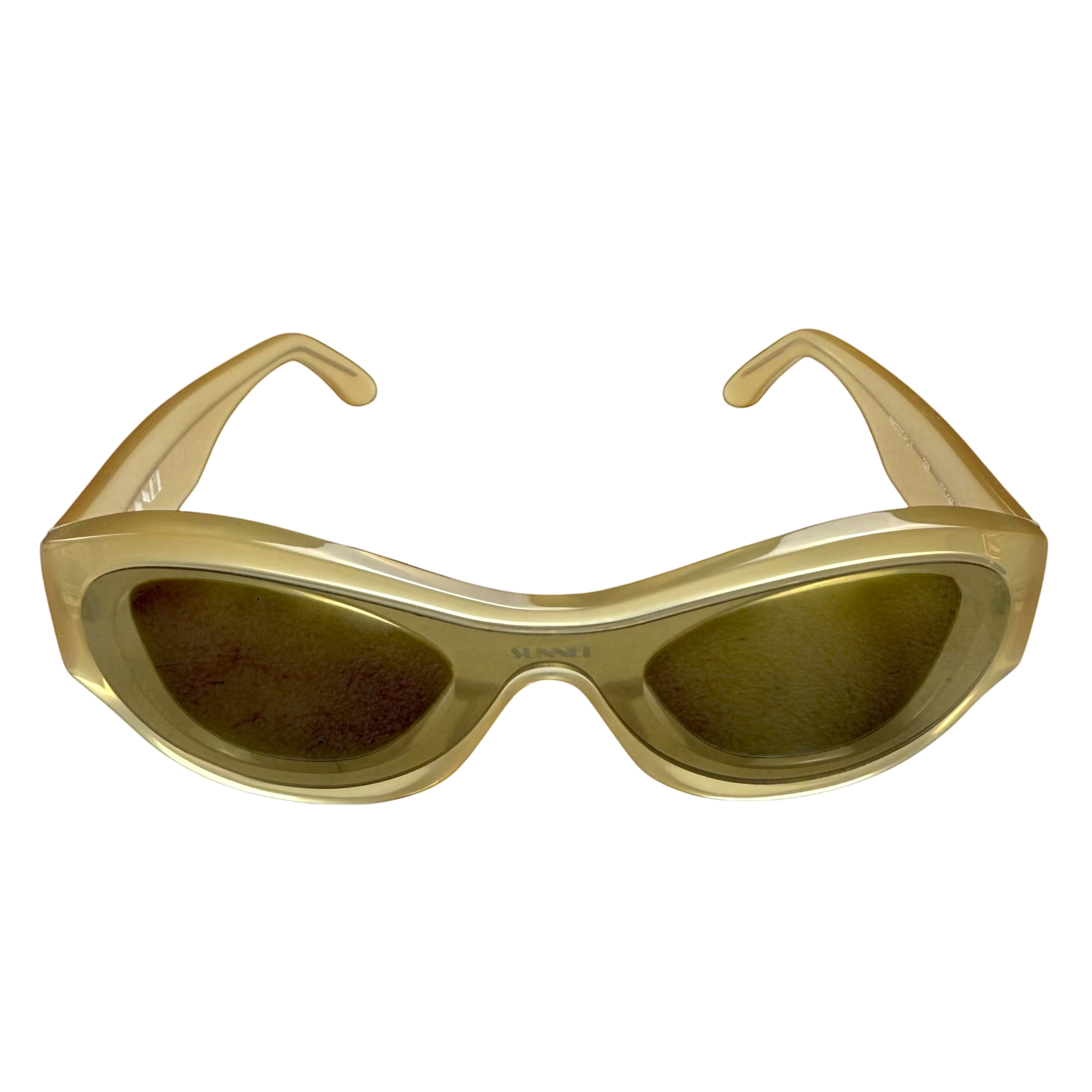 Sunnei Prototipo 5 Sunglasses Camel Yellow