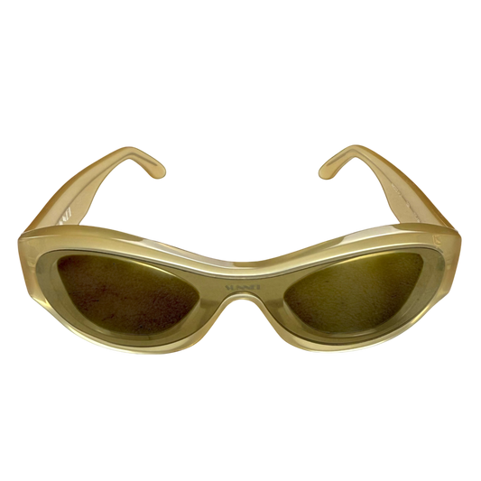 Sunnei Prototipo 5 Sunglasses Camel Yellow
