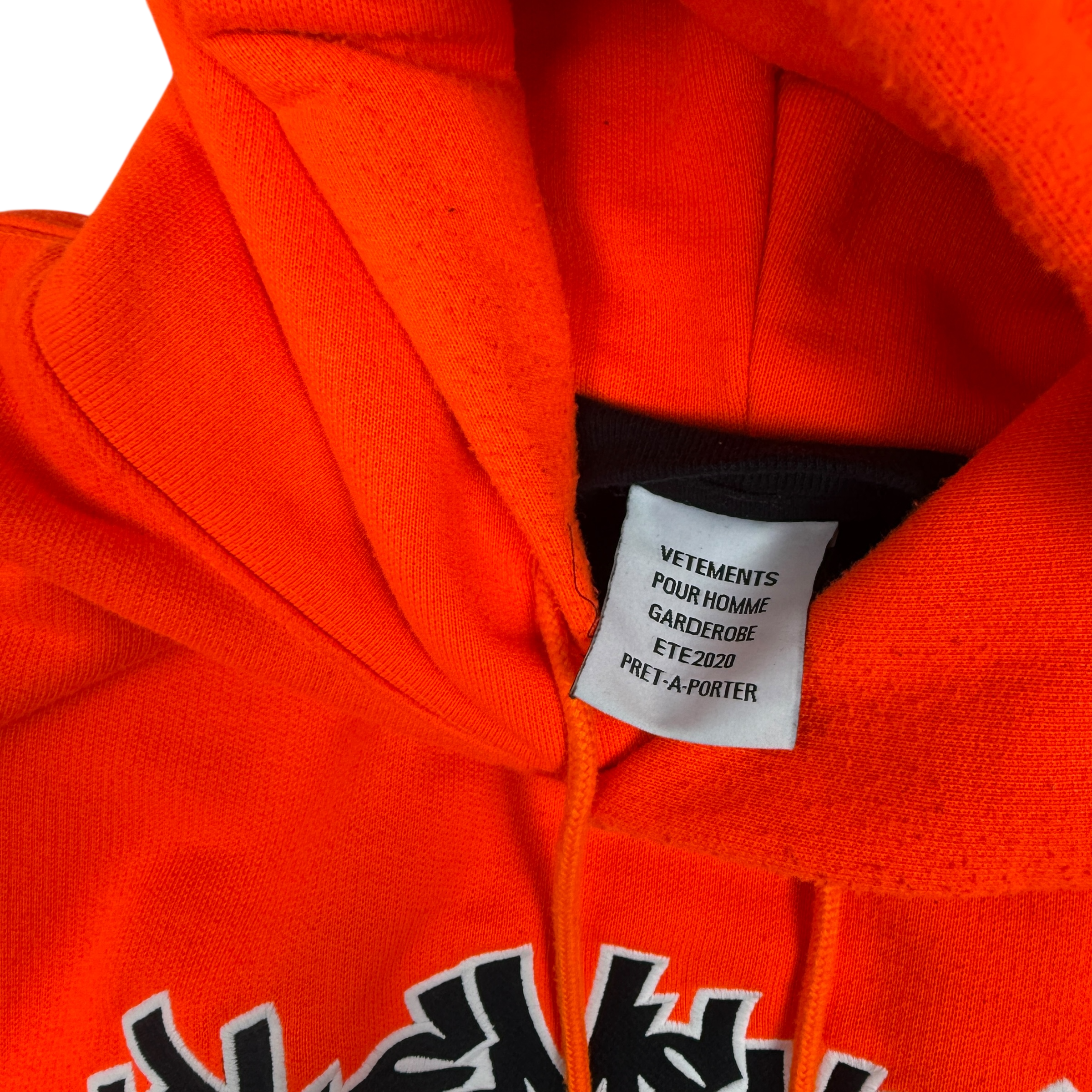 Vetements Oversized Graffiti Hoodie Orange (Fits M-XL)