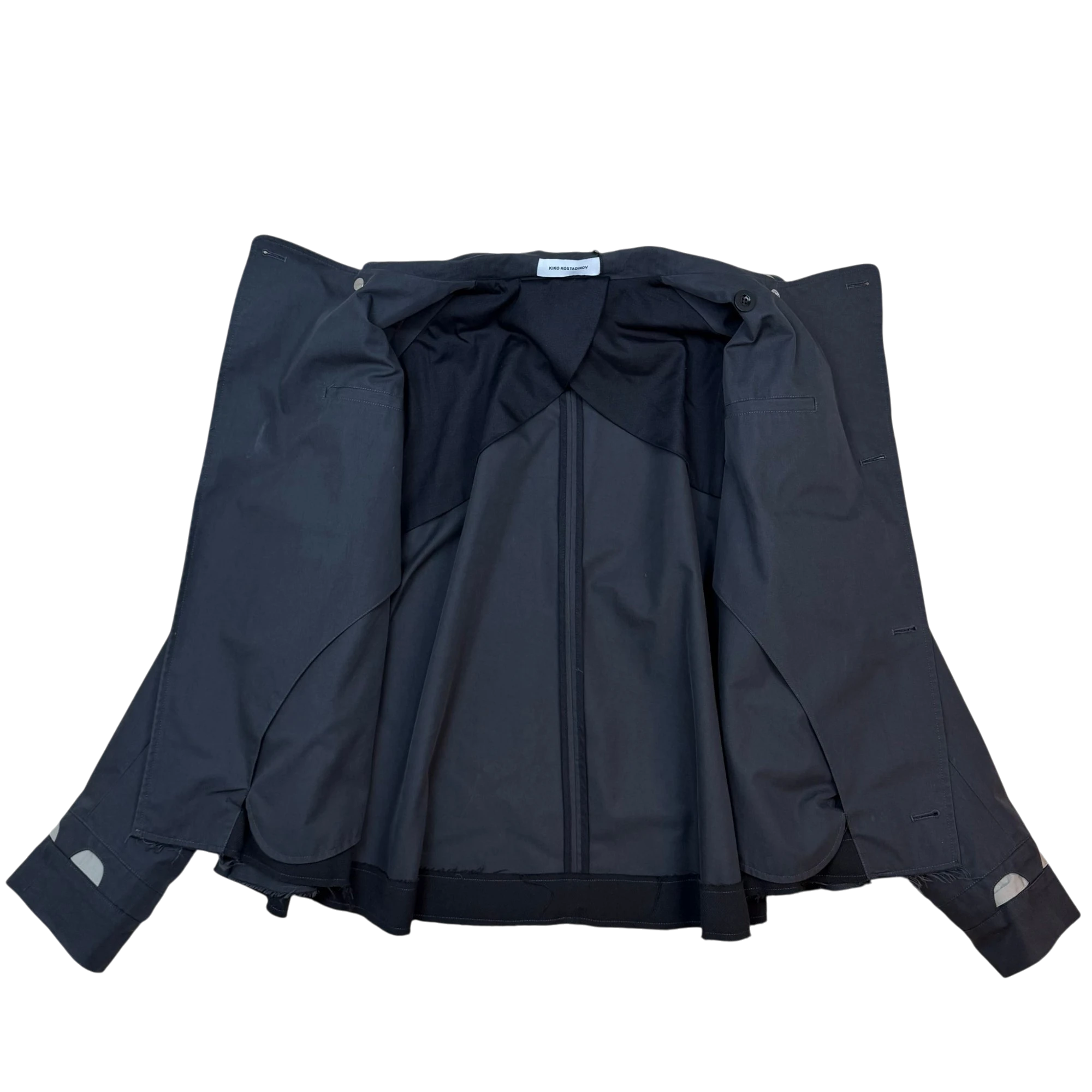 Kiko Kostadinov AW21 Maiden Peacoat Jacket Grey (Fits M-L)