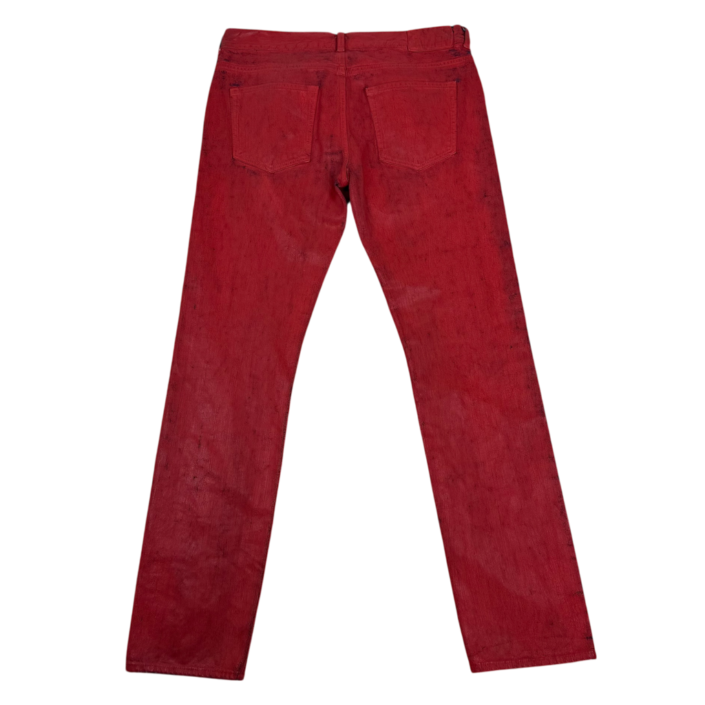 Maison Margiela x H&M 2012 Painted Jeans Red (Size 33”)