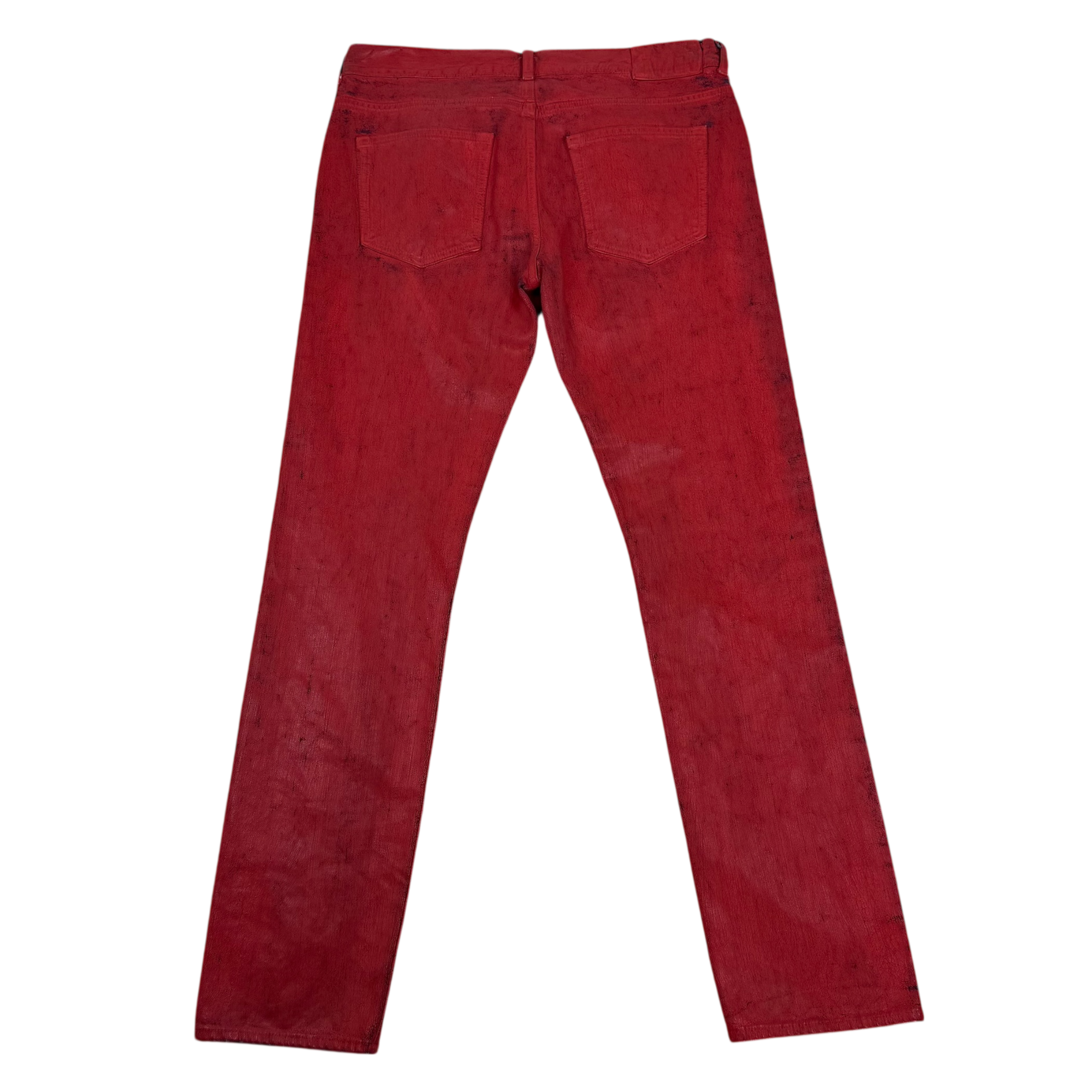 Maison Margiela x H&M 2012 Painted Jeans Red (Size 33”)
