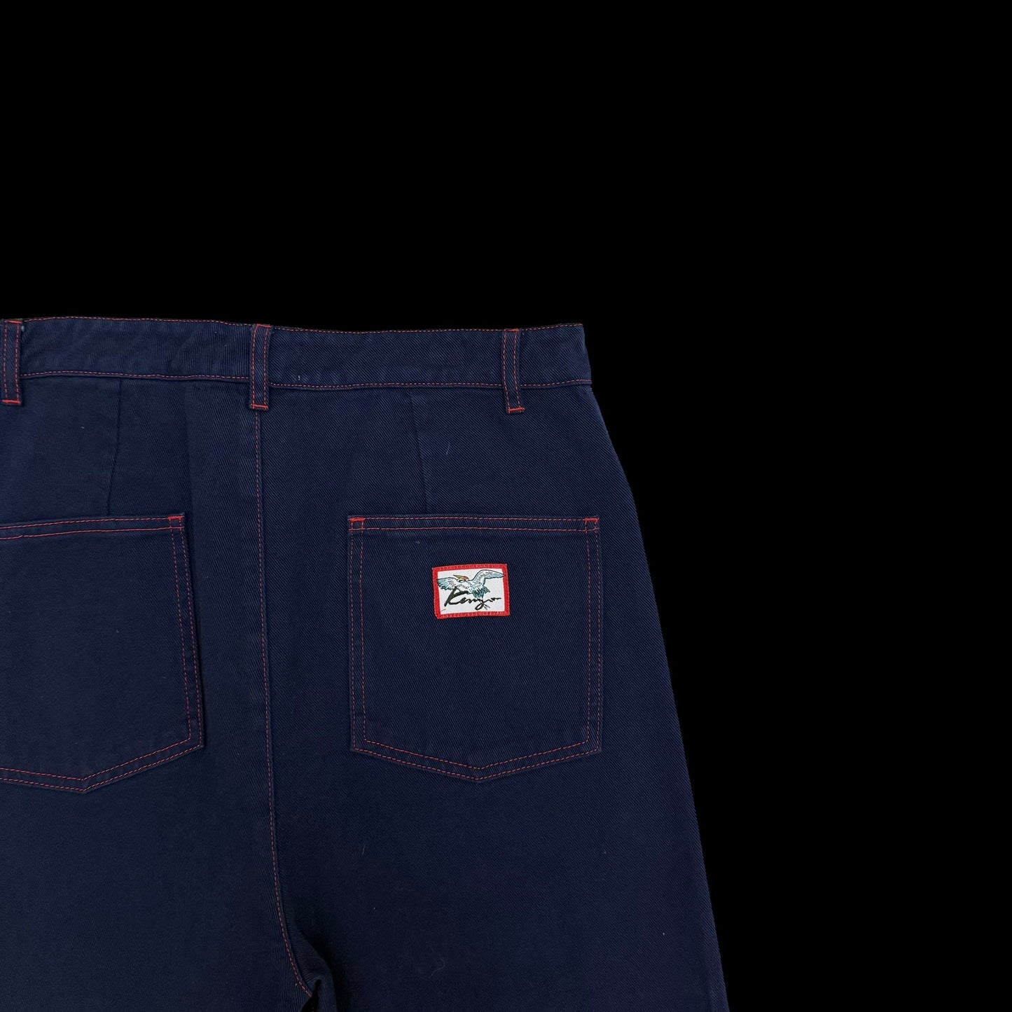 Kenzo Paris Memento Collection Twisted Dart Indigo Jeans (Size 31”)
