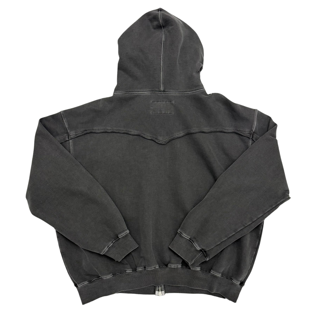 T By Birthdaysuit Heavyweight Zip-Up Hoodie Charcoal (Fits L-XL)