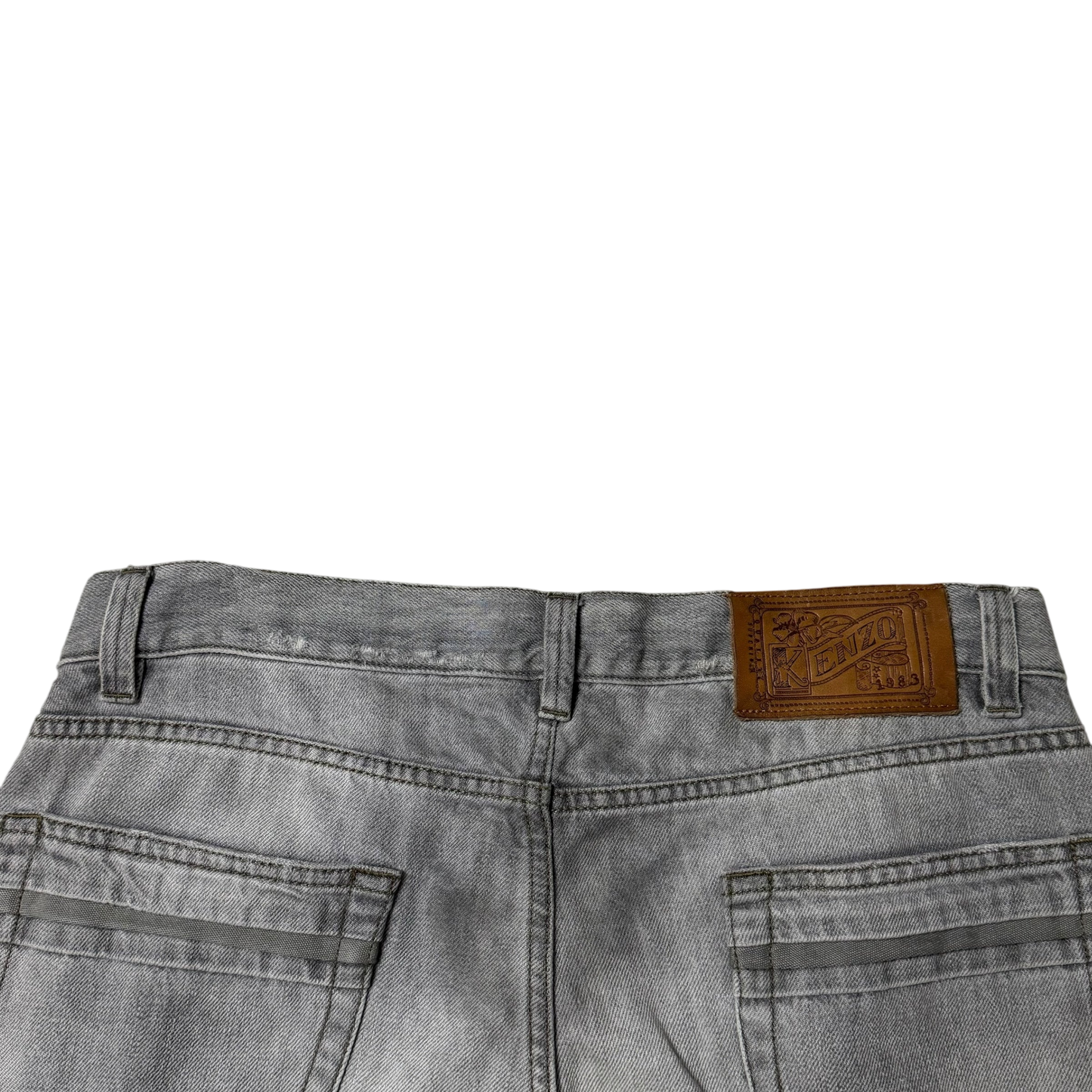 Kenzo Paris Easy Cut Patchwork Washed Jeans (Size 34”)