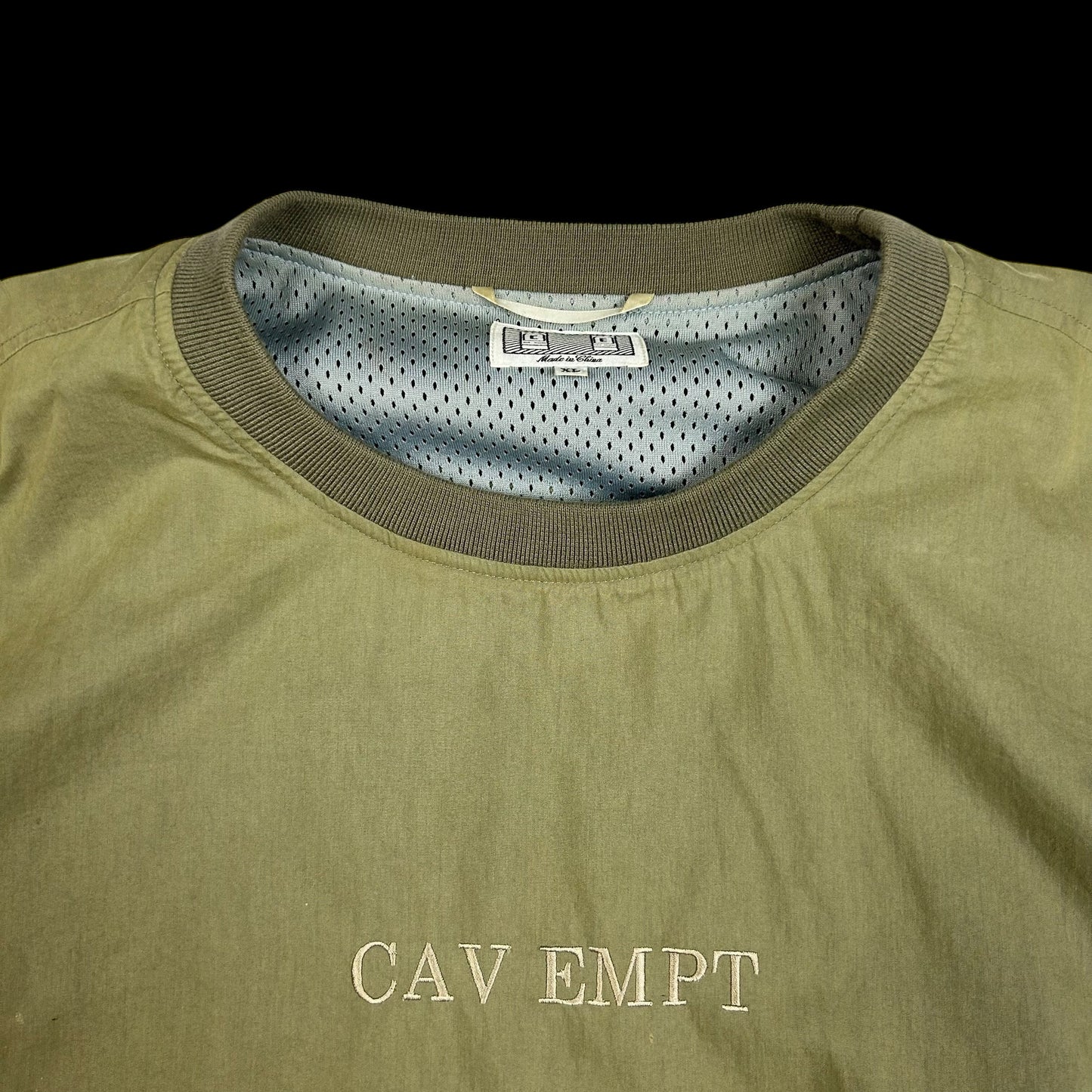 Cav Empt Spell Out Nylon Shell Pullover Green (Size XL)