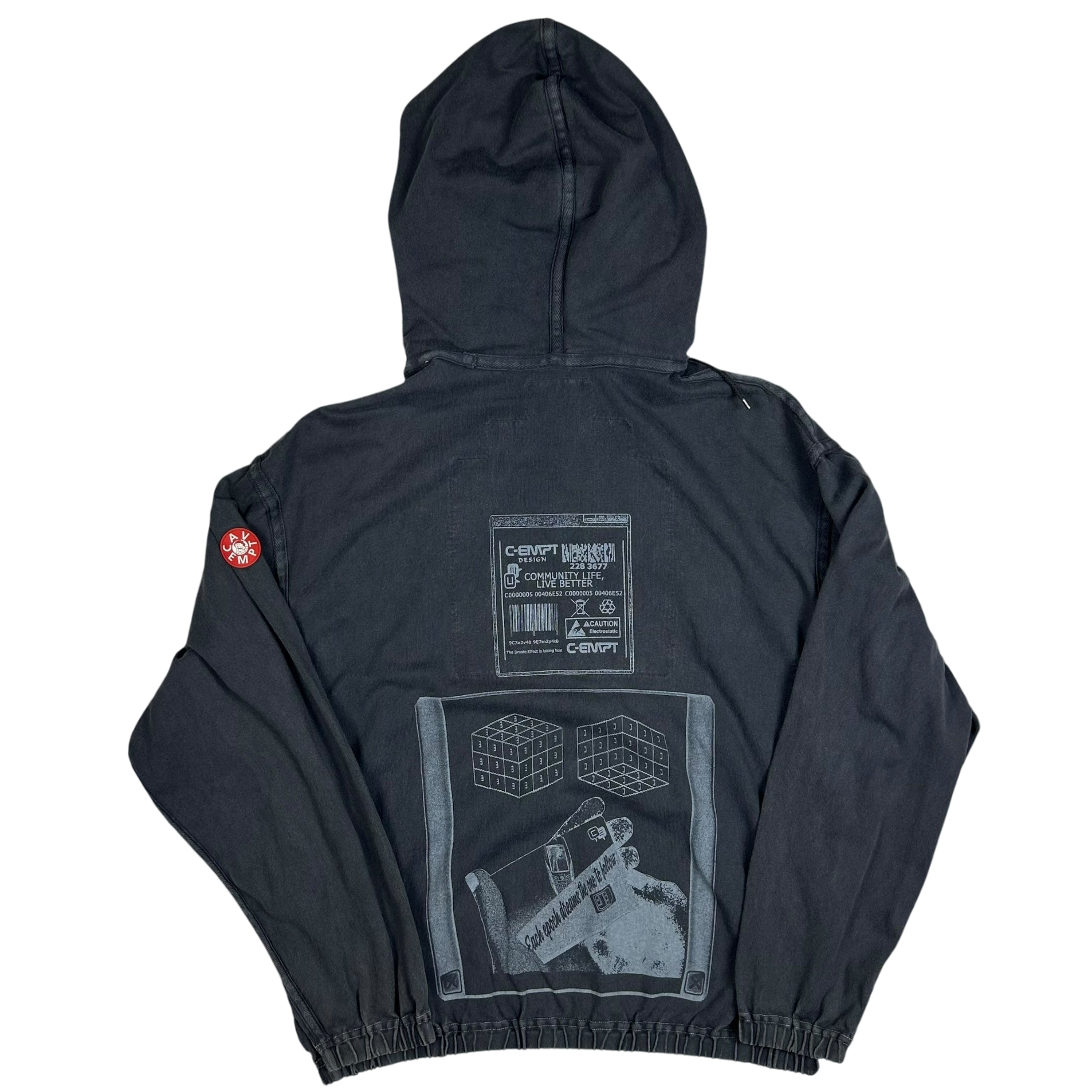 2019 CAV Empt Embroided Logo Hoodie Charcoal (Fits M/L)