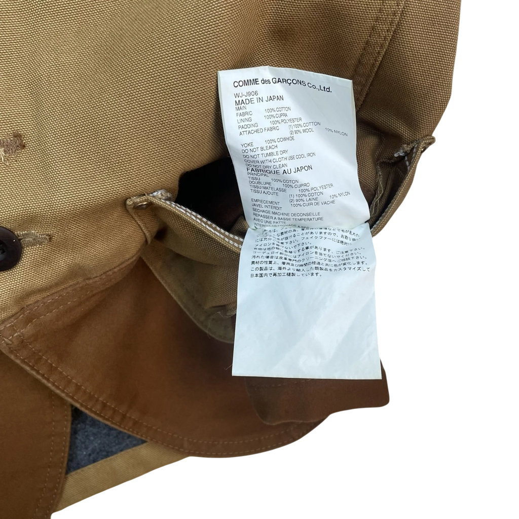 Carhartt x Junya Watanabe Patchwork Lined Chore Jacket Beige/Brown (Size XS)
