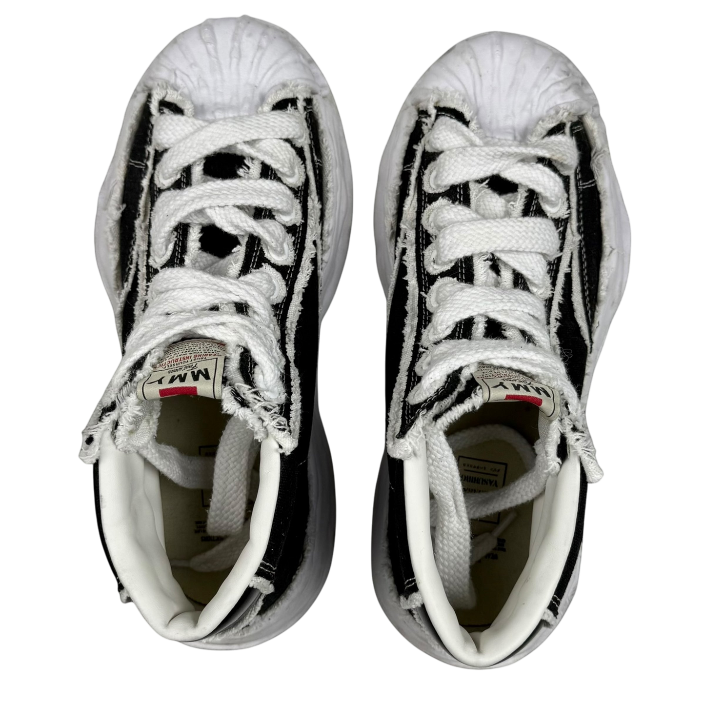 Men's Maison Mihara Yasuhiro Blakey OG Sole Canvas High Black / White (US11/EU44)