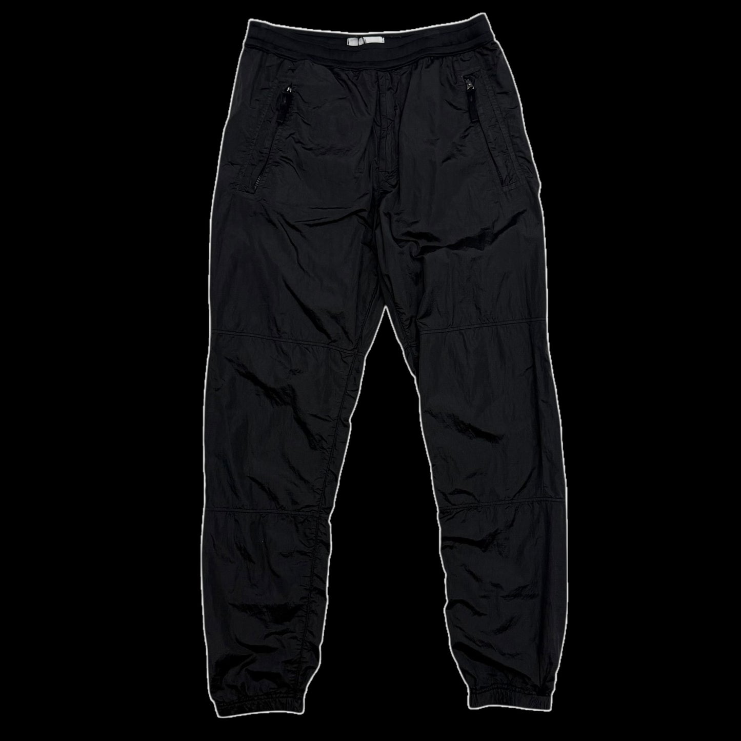 Stone Island Logo Patch Nylon Metal Pants Dark Navy (Size S)