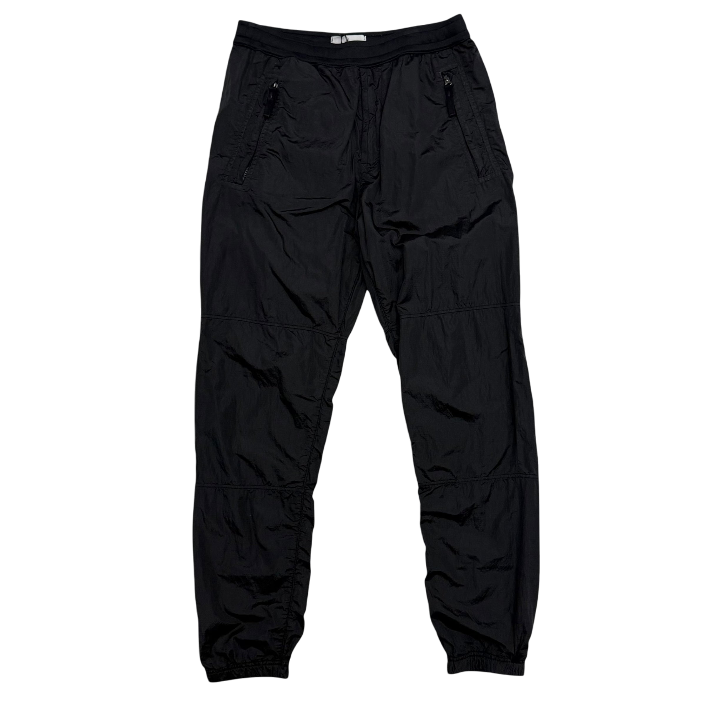 Stone Island Logo Patch Nylon Metal Pants Black (Size S)