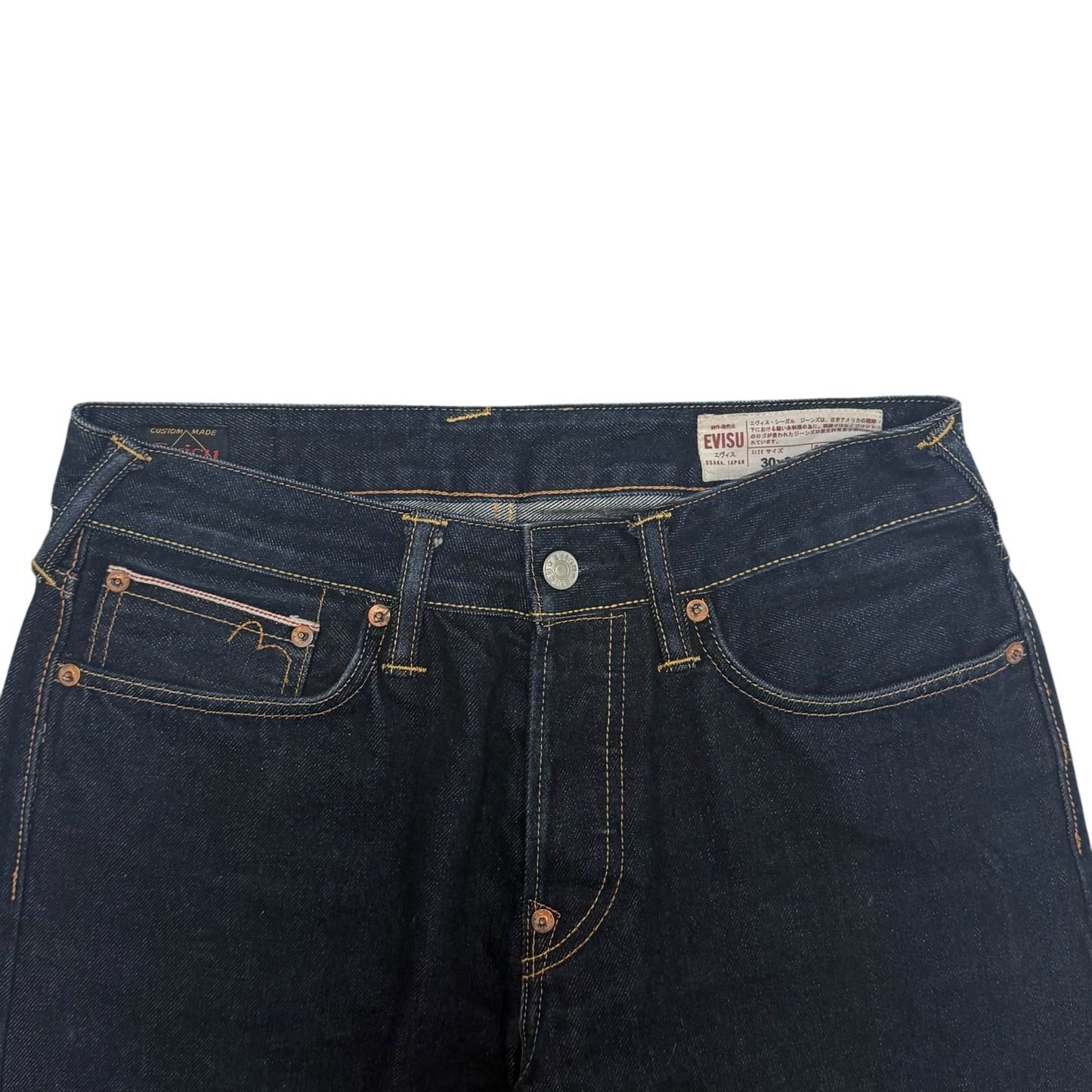 Evisu White Print Daicock Jeans
(Size 30”)