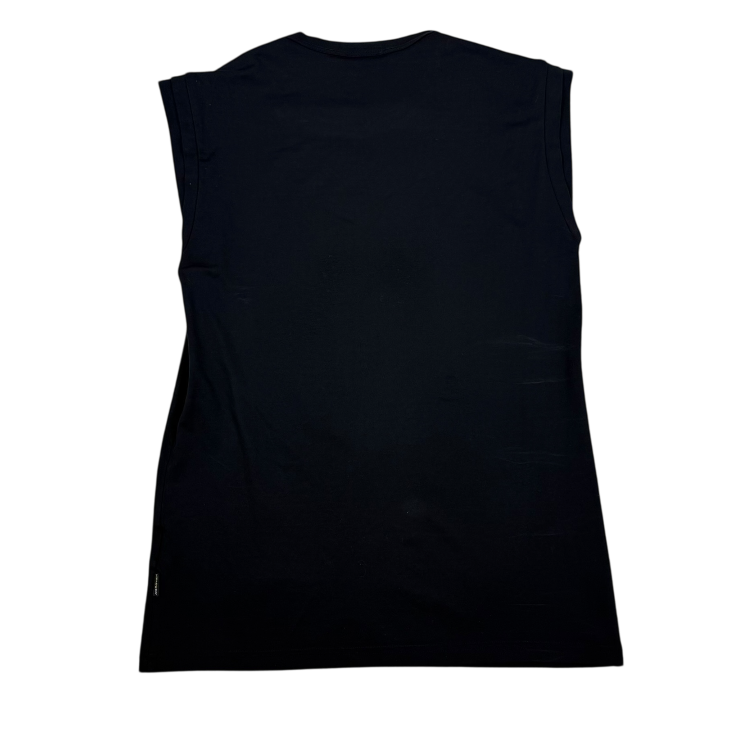 Roberto Cavalli 00s ‘Music Rockers Fan Club’ Tank Top Black (Size M Womens)