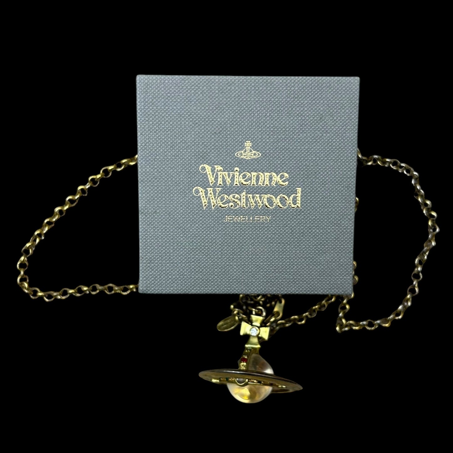 Vivienne Westwood Orb Giant 3D  Necklace Gold