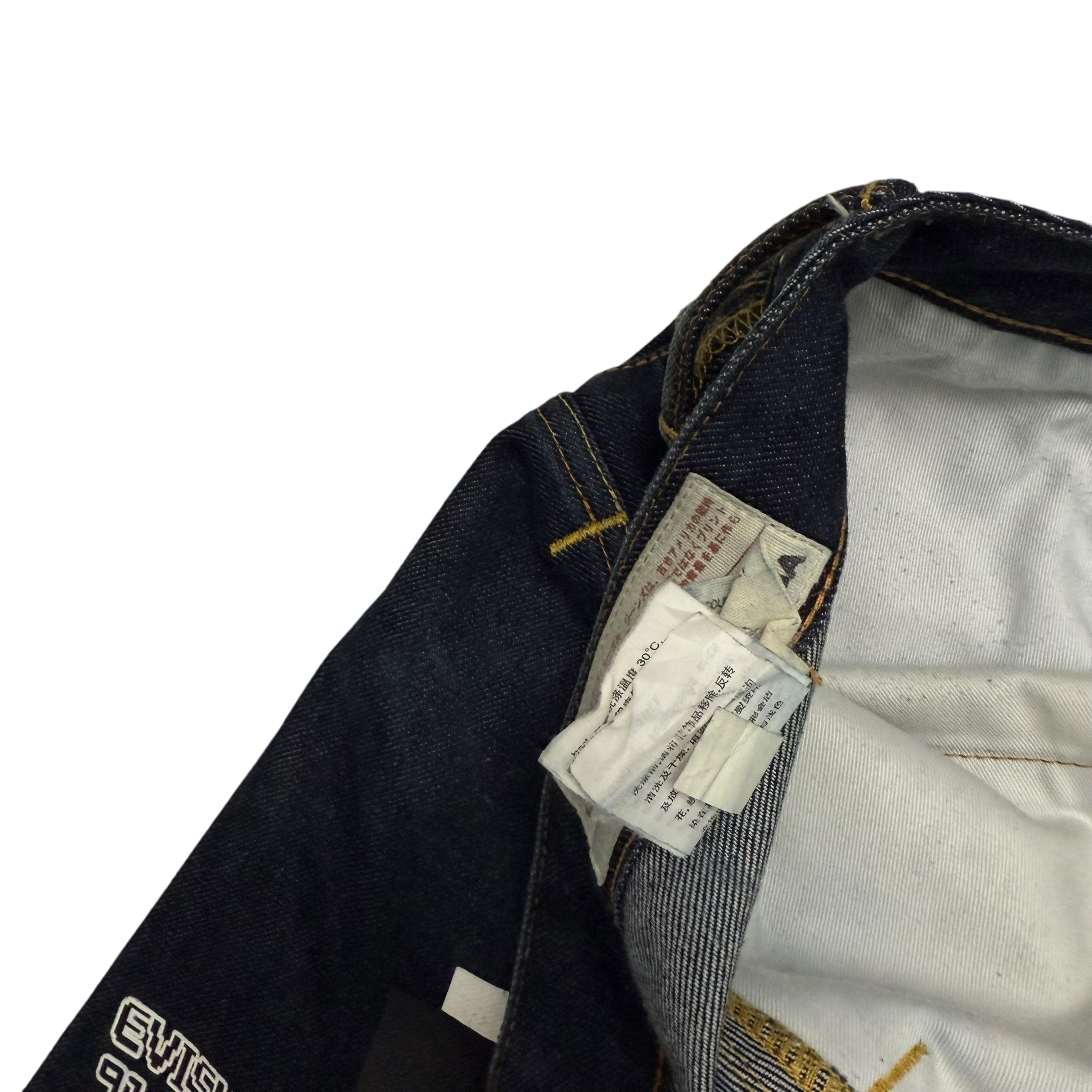 Evisu Pixel Diacock Logo Jeans (Size 31”)