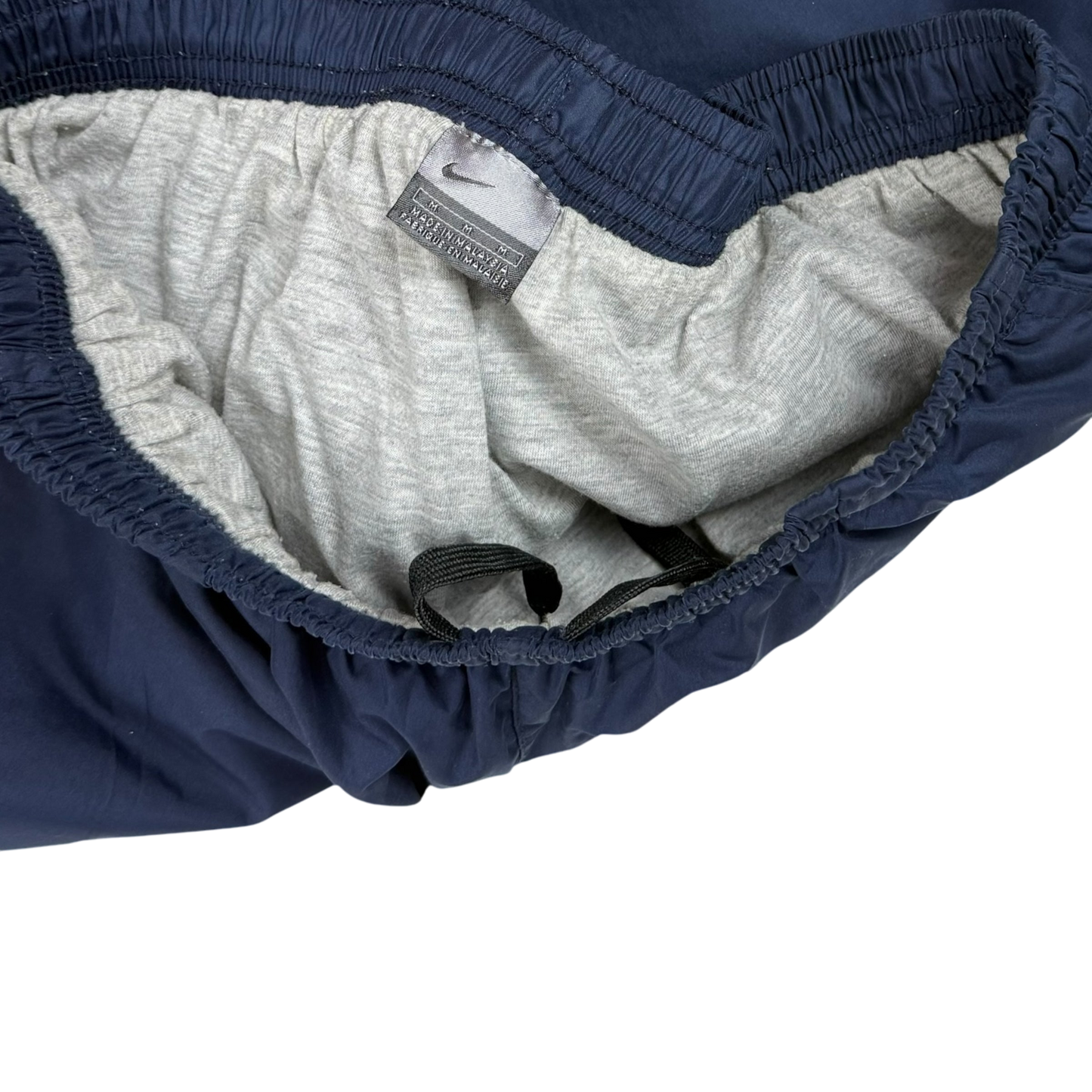 Nike 00s Lined Track Pants White/Navy (part of set) (Fits M-L)