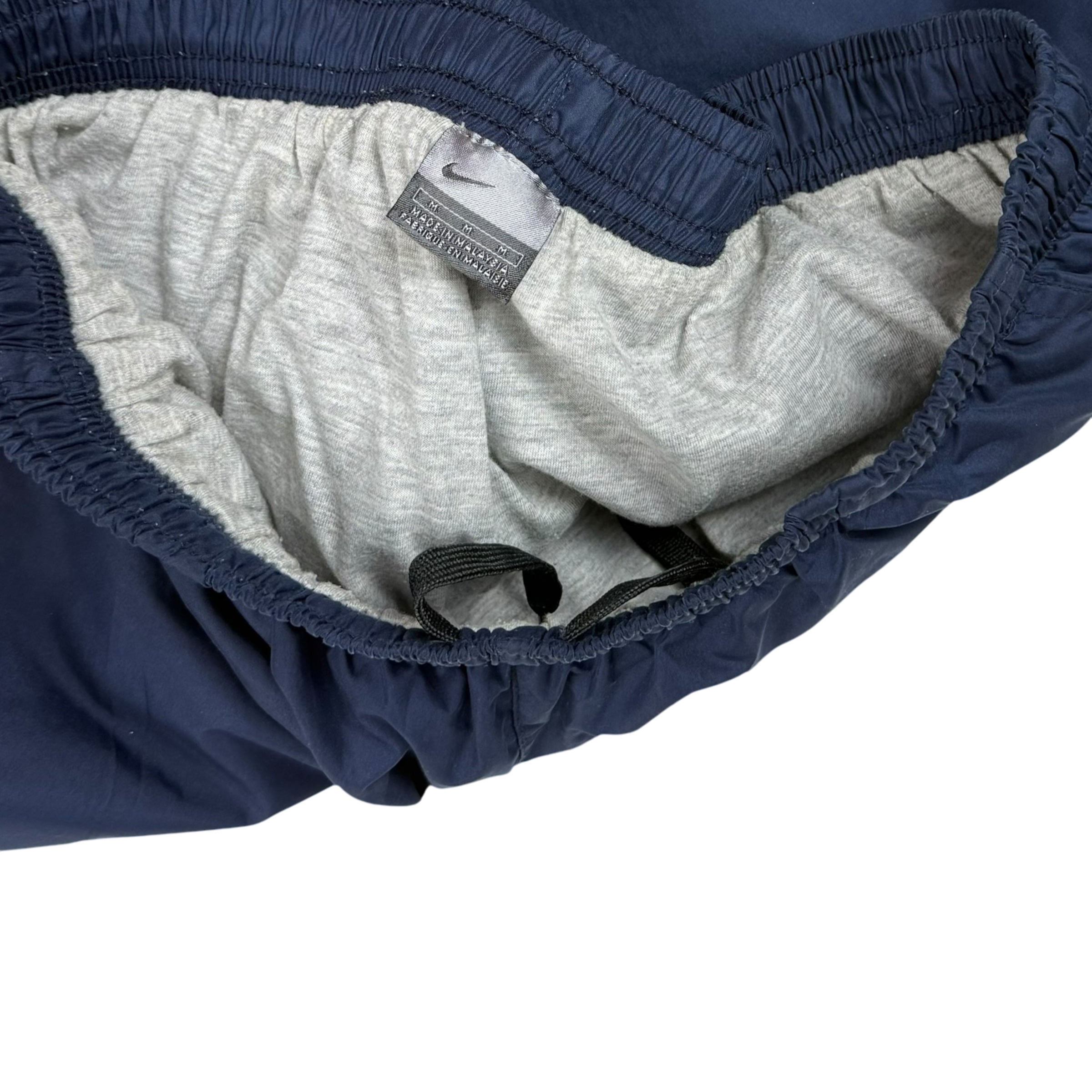 Nike 00s Lined Track Pants White/Navy (part of set) (Fits M-L)