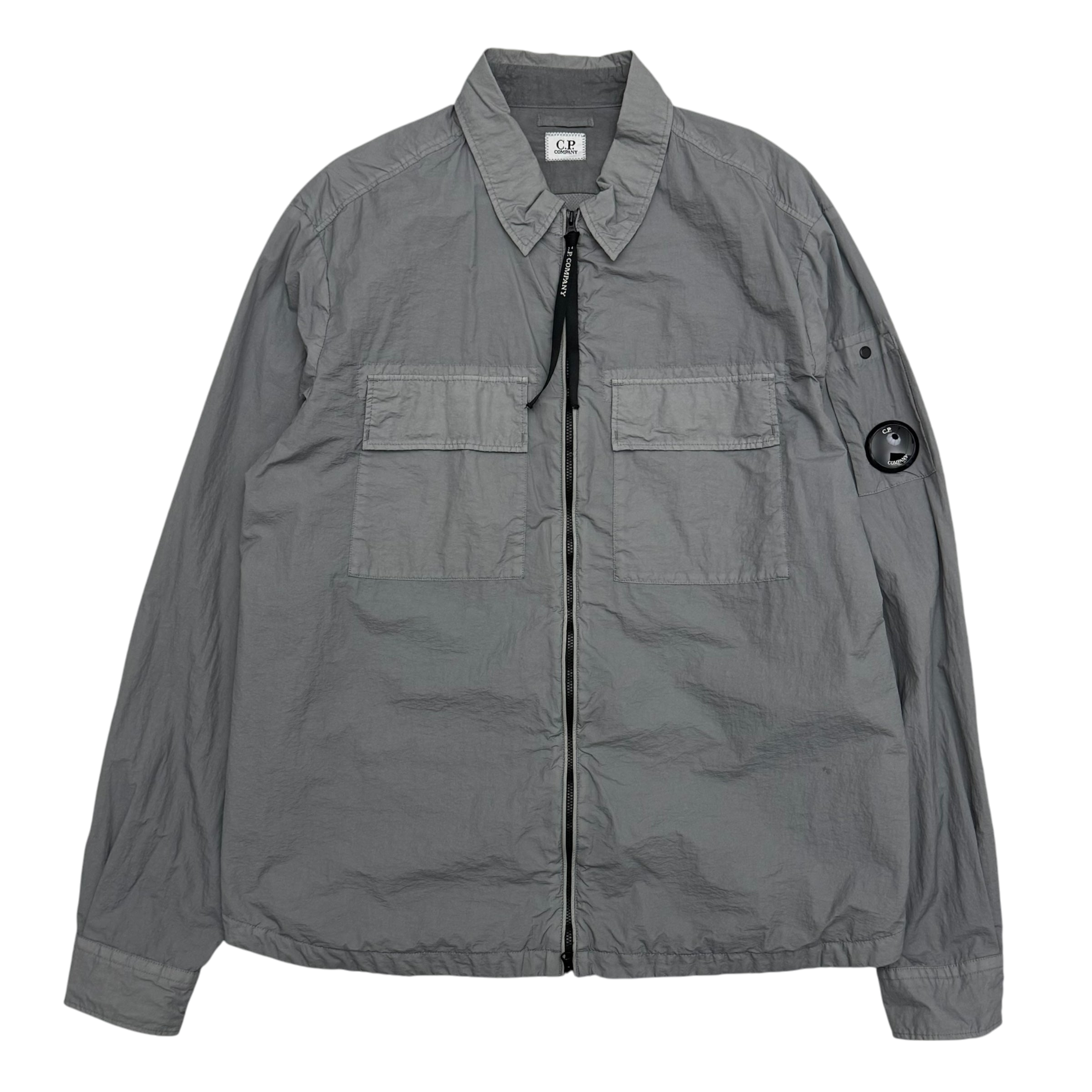 C.P. Company Taylon L Nylon Shell Overshirt Grey (Fits L-XL)