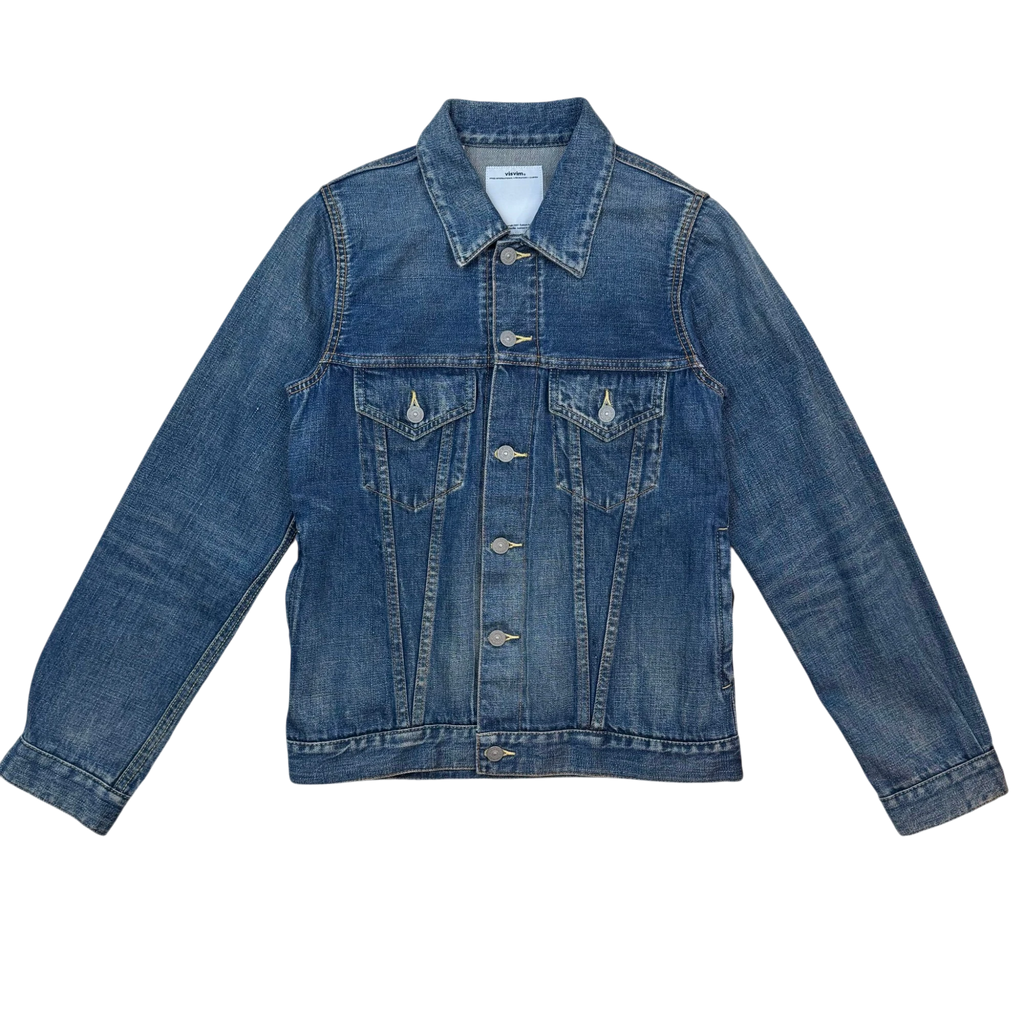 Visvim SS16 Selvedge Denim Jacket Washed Blue (Size 1/S)