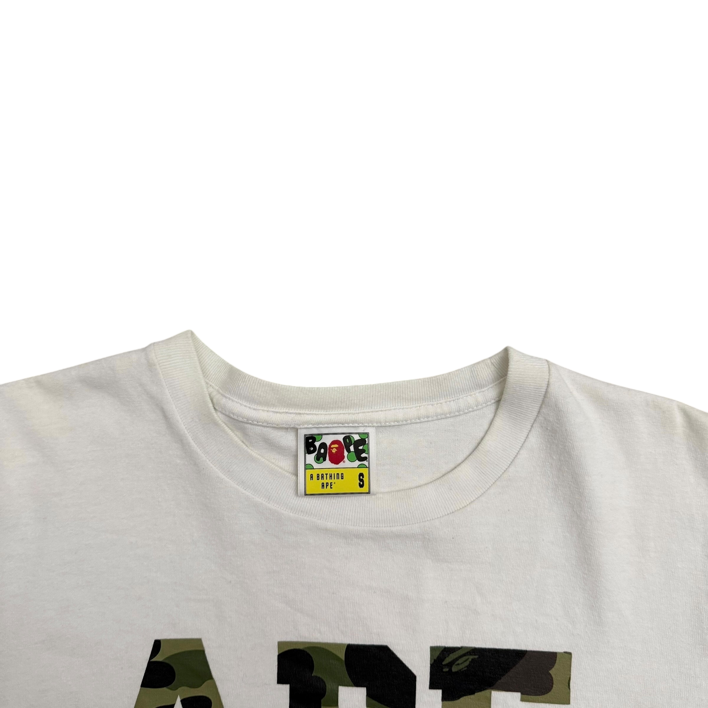BAPE (A Bathing Ape) Camo Ape T-Shirt White (Size S)