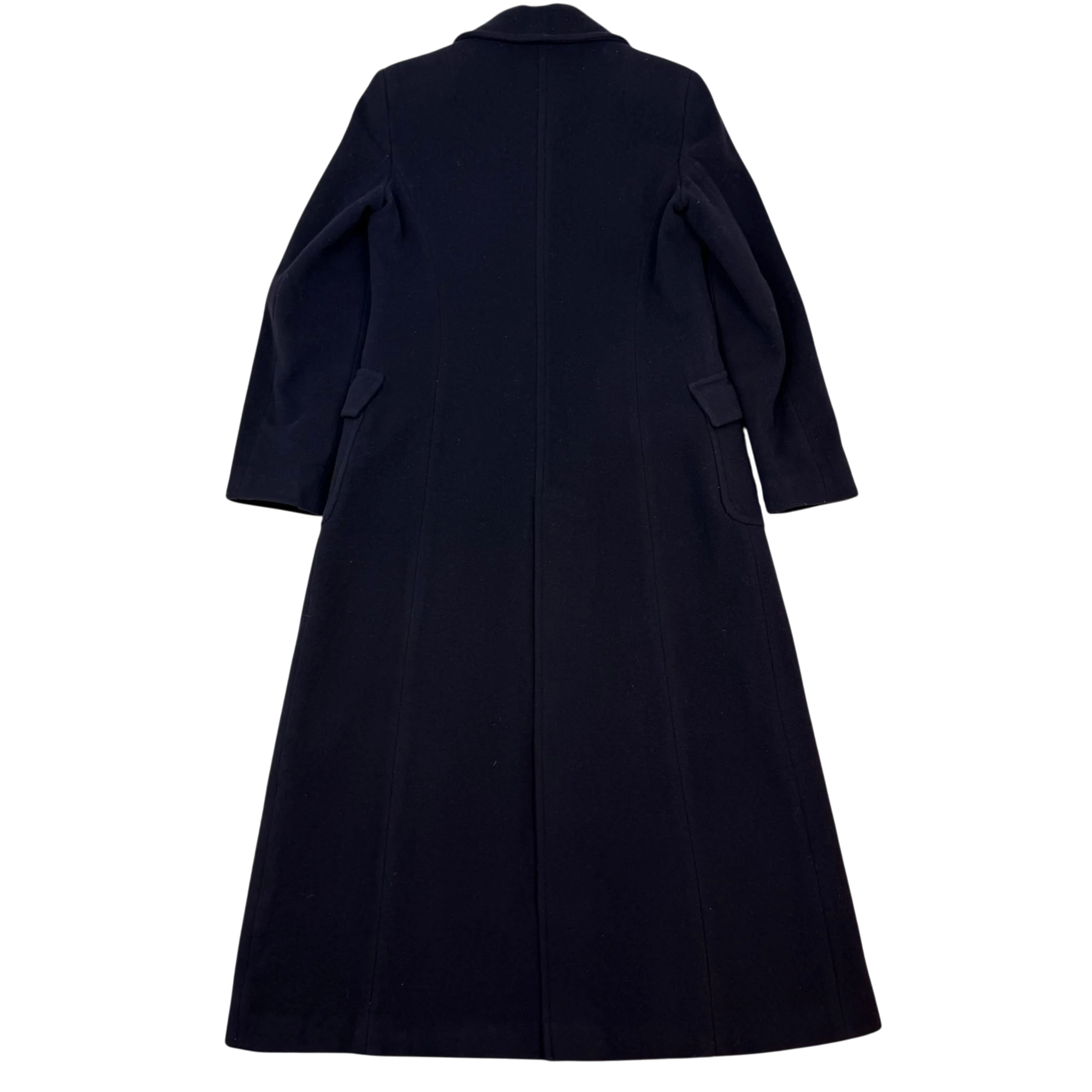 Alexander McQueen 1996 Wool/Cashmere Blend Coat Navy (Size 44)