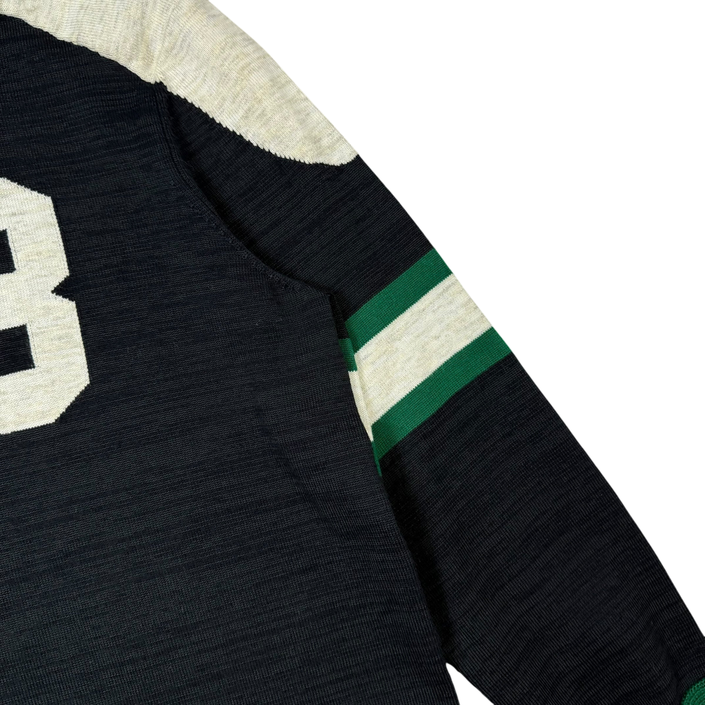 Isabel Marant Etoile Kingston 38-Intarsia Sweatshirt Black / Green (fits M)