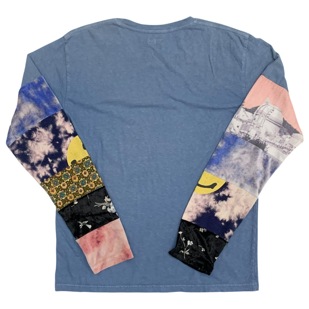 Kapital 18.5 Jersey Hippie Long Sleeve T-Shirt Blue