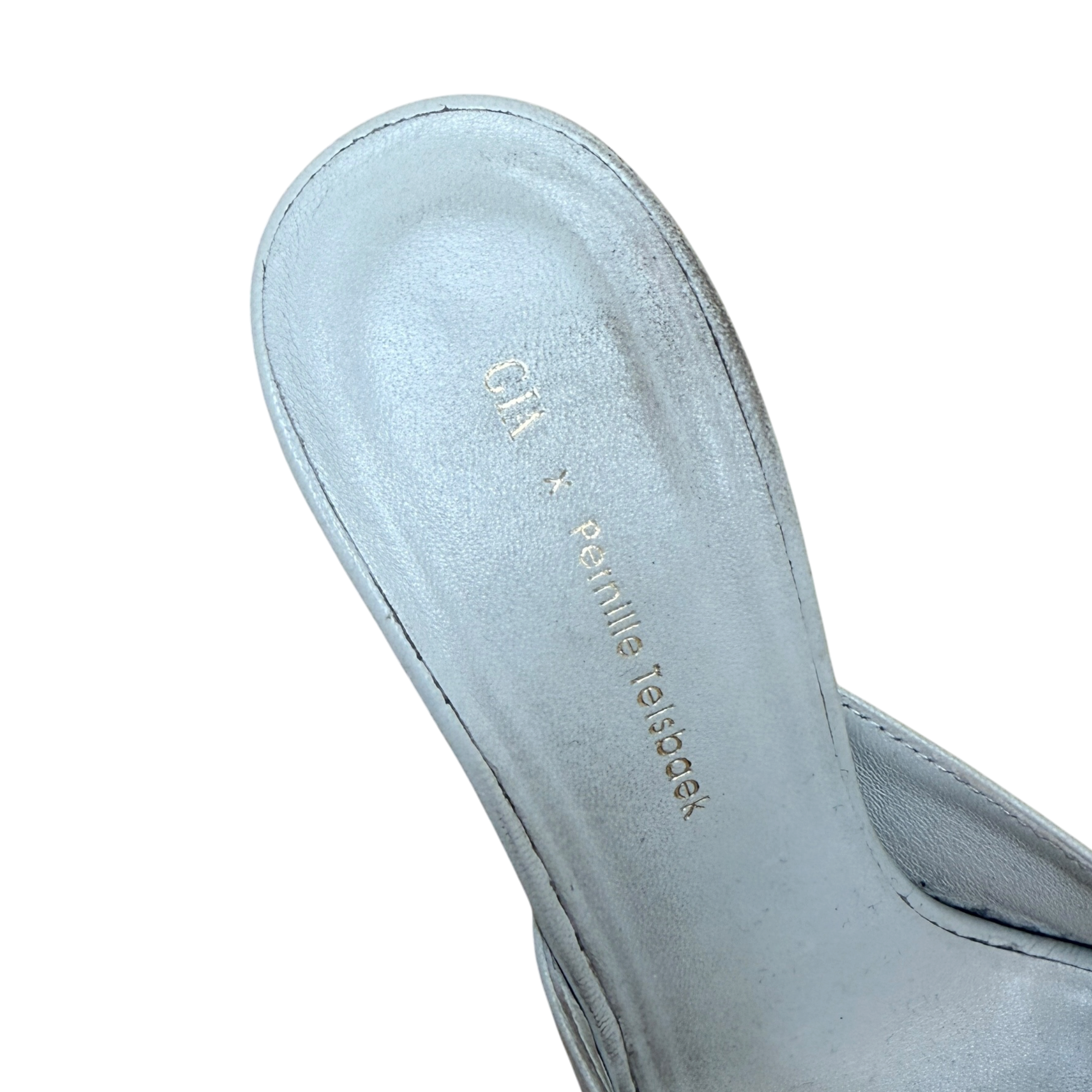 Gia X Pernille Teisbaek Perni 04 Leather Heels Shell (Size EU37.5)