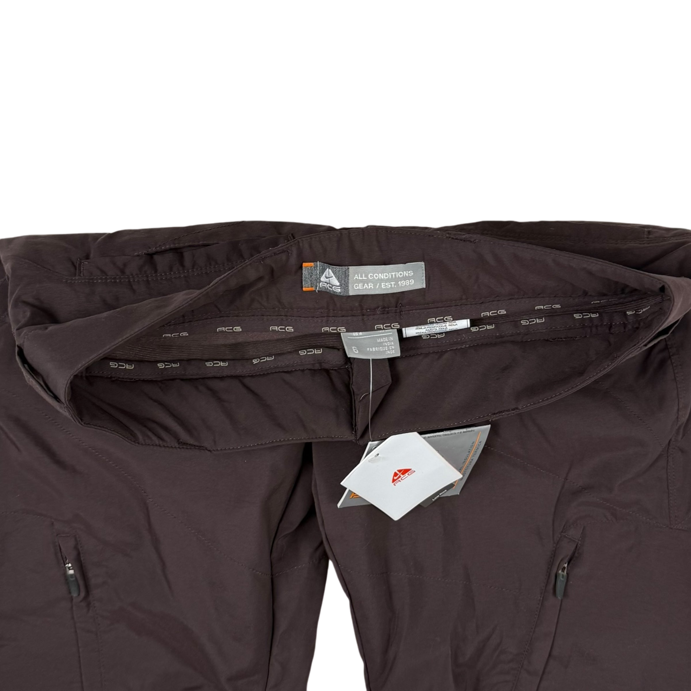 Nike ACG 00s Womens Insulated Cargo Pants Brown (Size 6)
