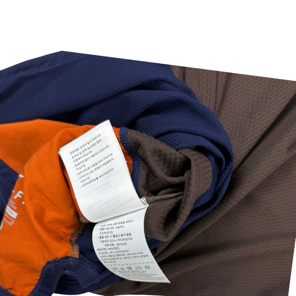 Nike x Undercover Gyakusou AW13 Dri-Fit T-Shirt Navy/Brown (Fits S-M)