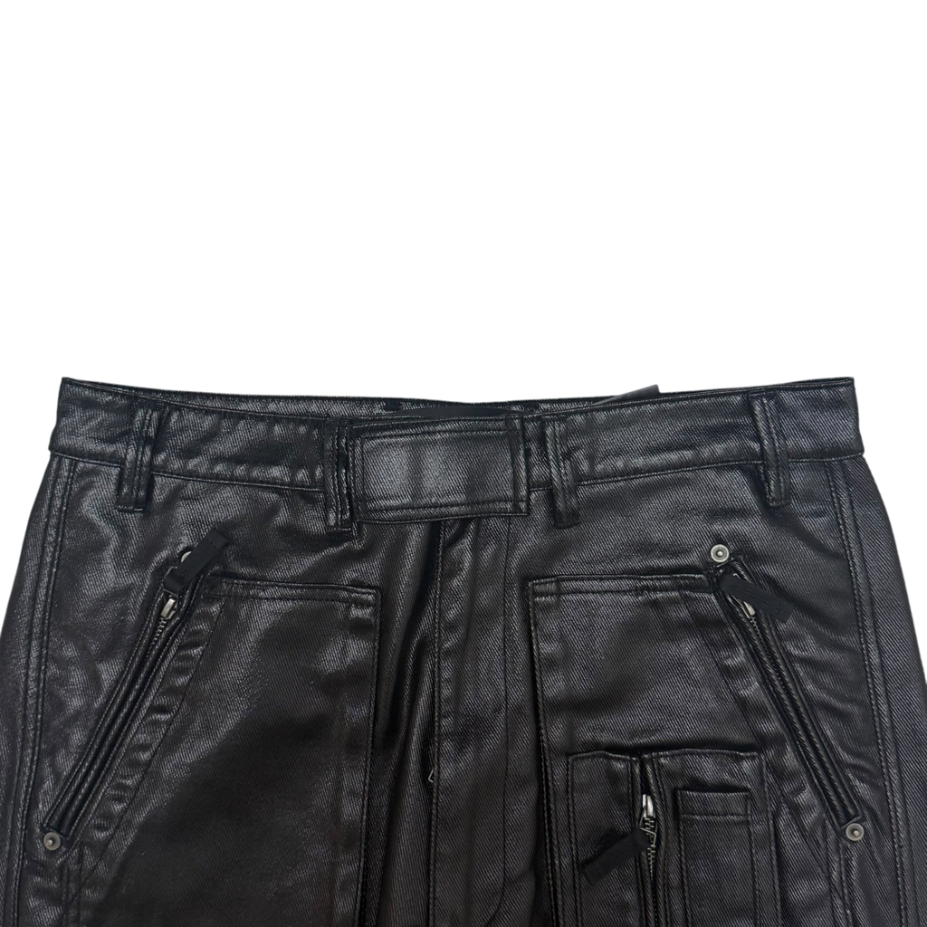 Kody Phillips Rip Van Kody Waxed Black Cargo Pants (Size 34”)