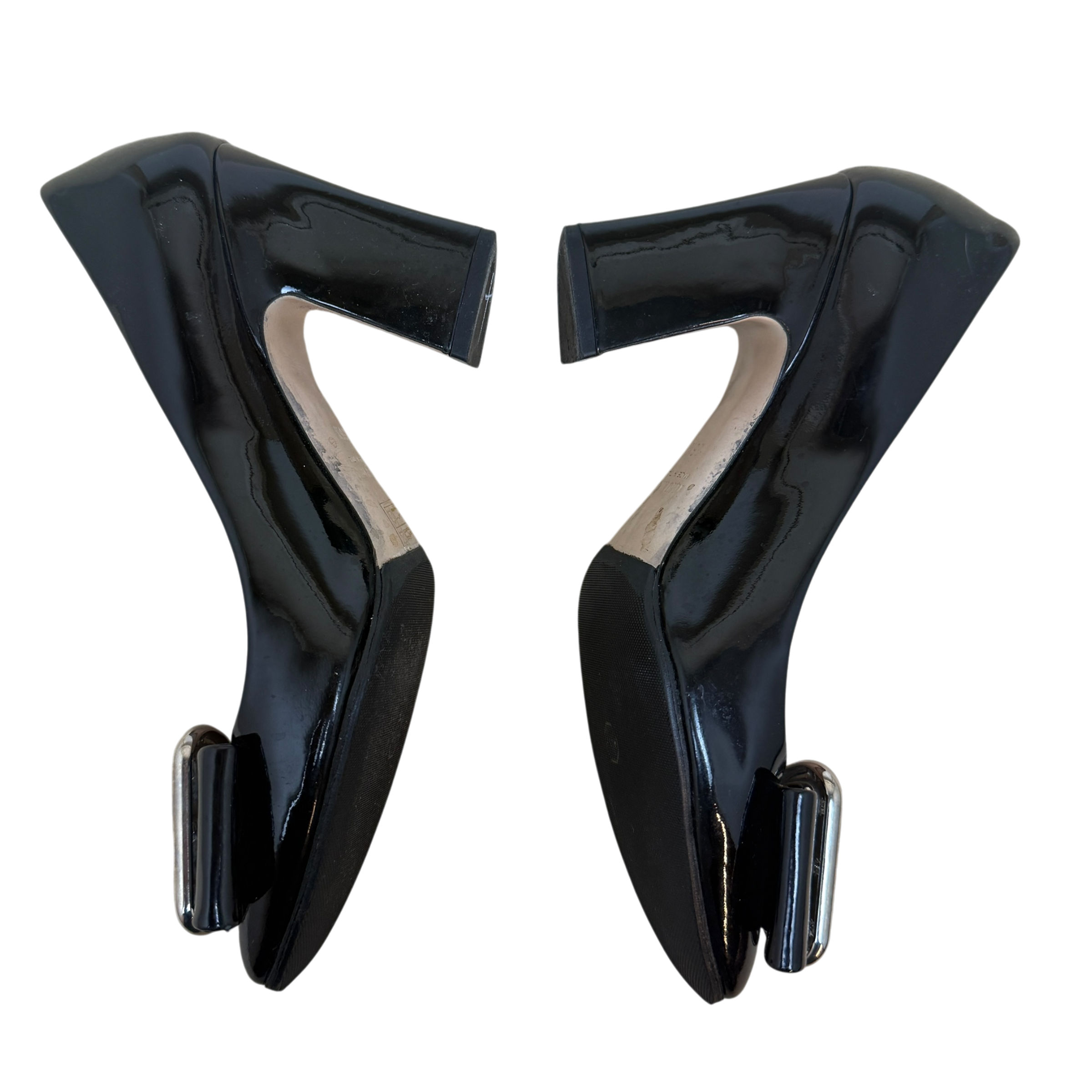 Miu Miu Patent Leather Bow Pumps Black (Size EU36.5)