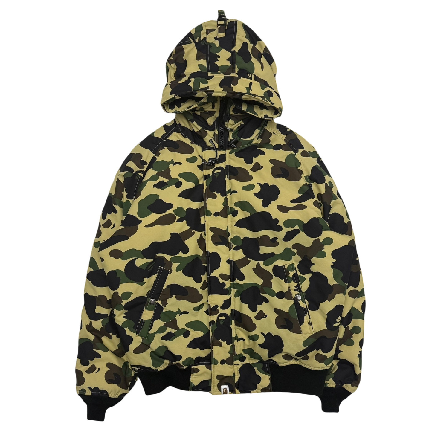 Bape (A Bathing Ape) 1st Camo N-2B Fur-Lined Down Jacket (Size L)