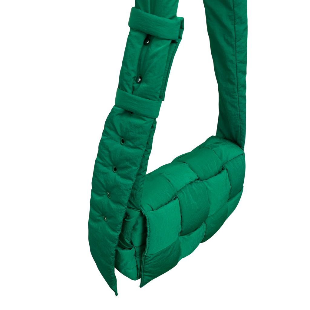 Bottega Veneta Cassette Padded Crossbody Bag Green