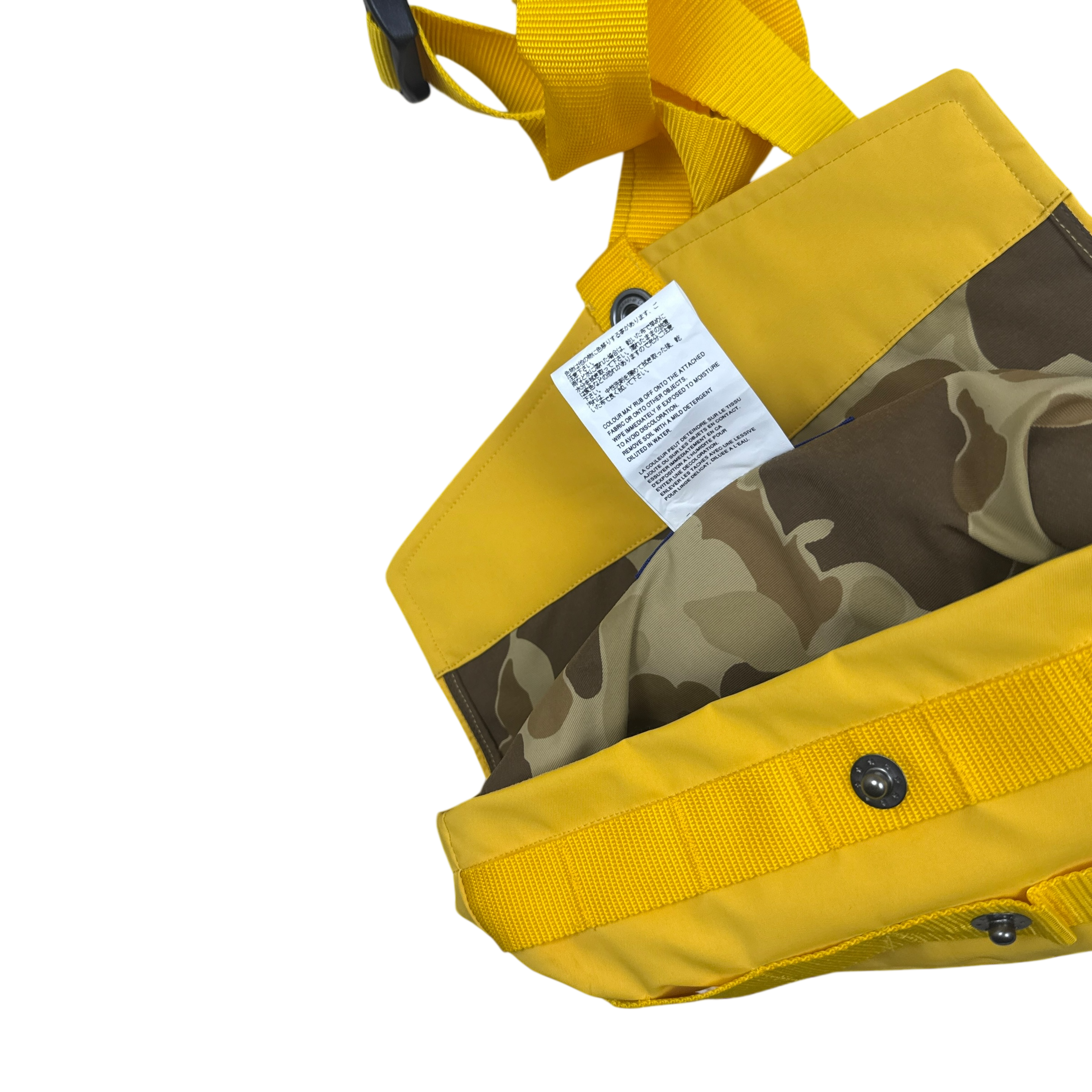 Junya Wantanabe MAN Comme Des Garçons AD2018 Mountain Jacket (With Bag) Yellow/Camo (Fits M-L)