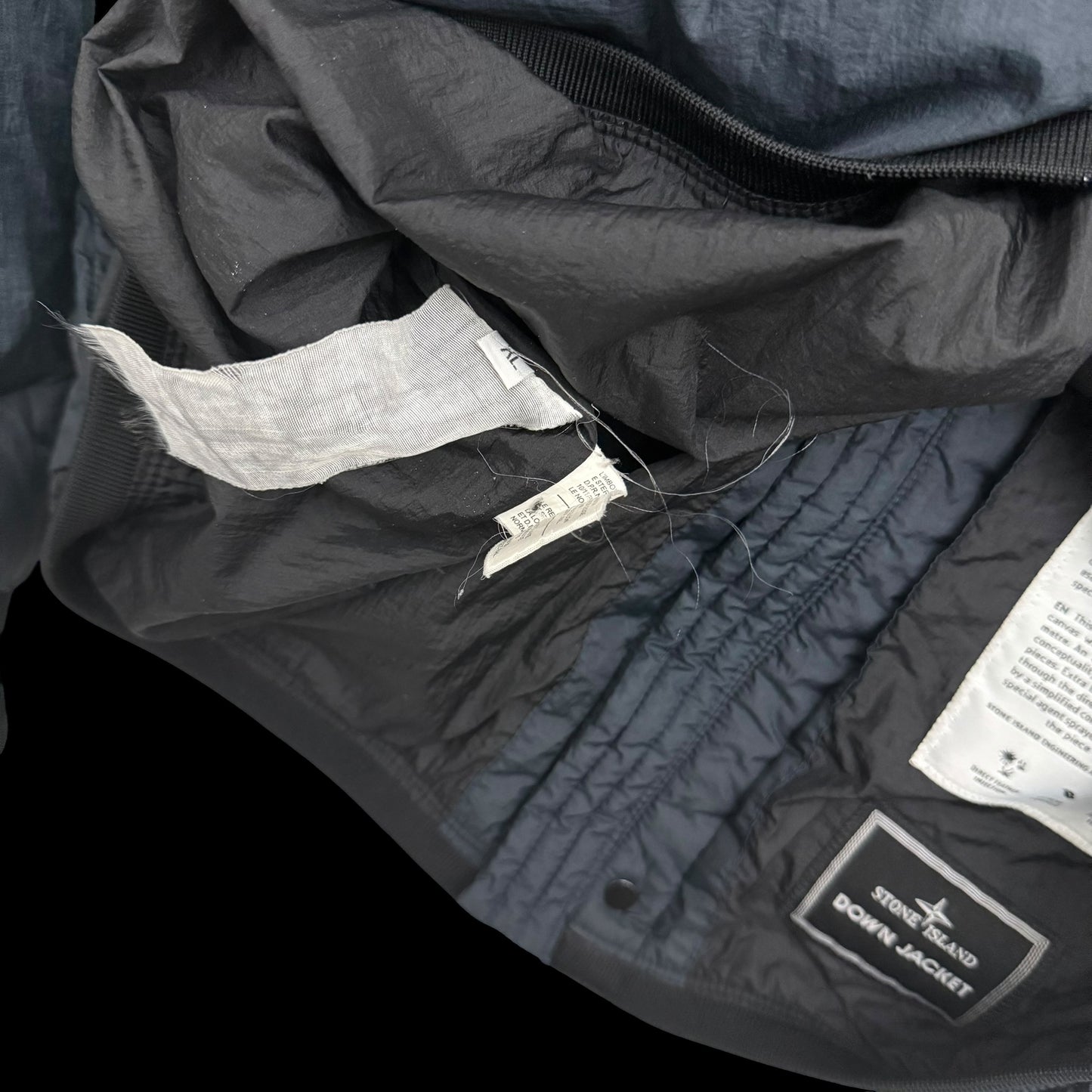 Stone Island AW11 Opaque Nylon Tela Down Puffer Jacket Navy (Fits L-XL)
