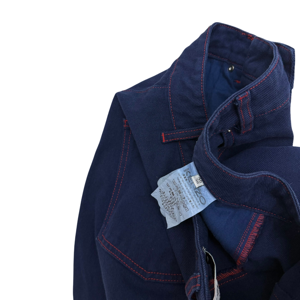 Kenzo Paris Memento Collection Twisted Dart Indigo Jeans (Size 31”)
