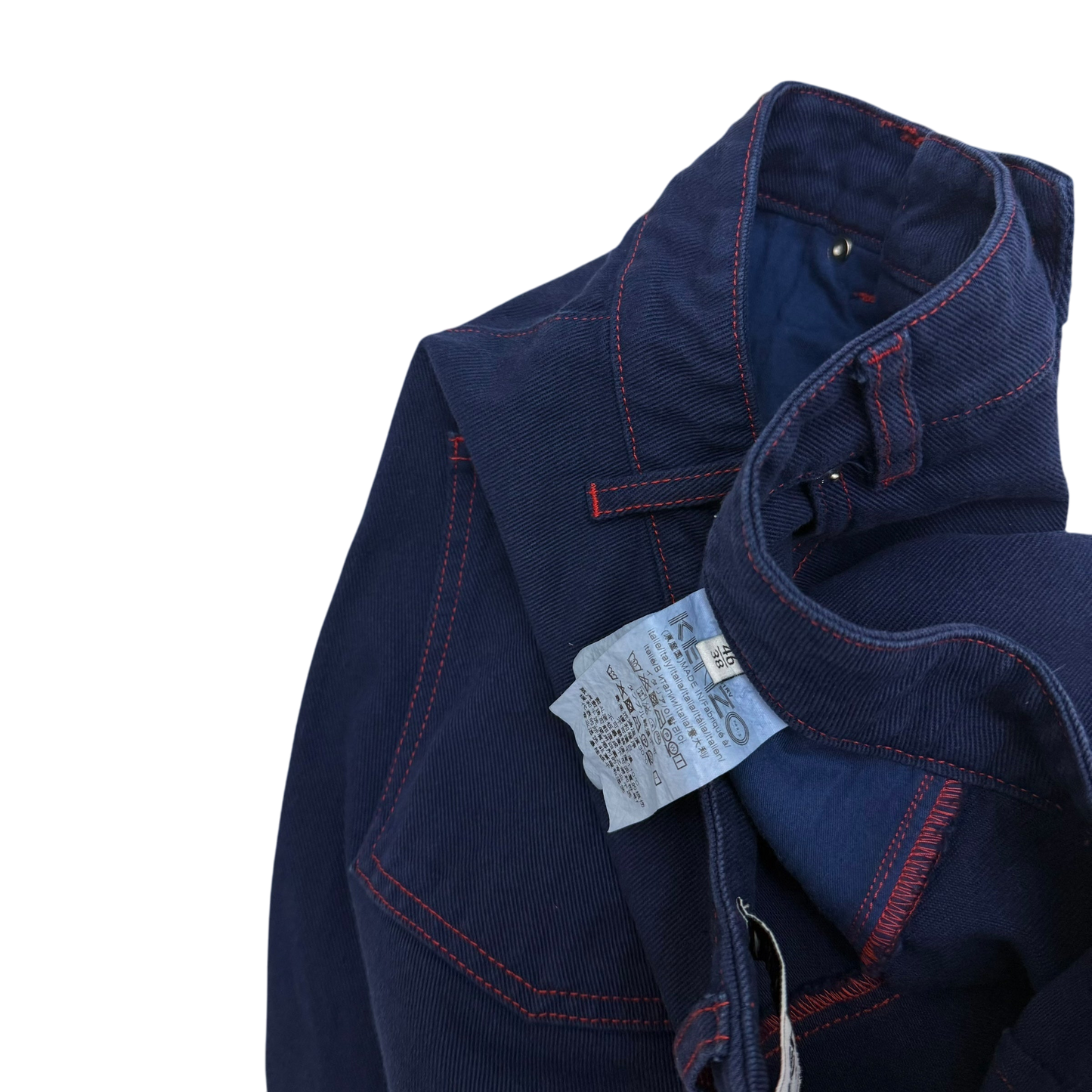 Kenzo Paris Memento Collection Twisted Dart Indigo Jeans (Size 31”)