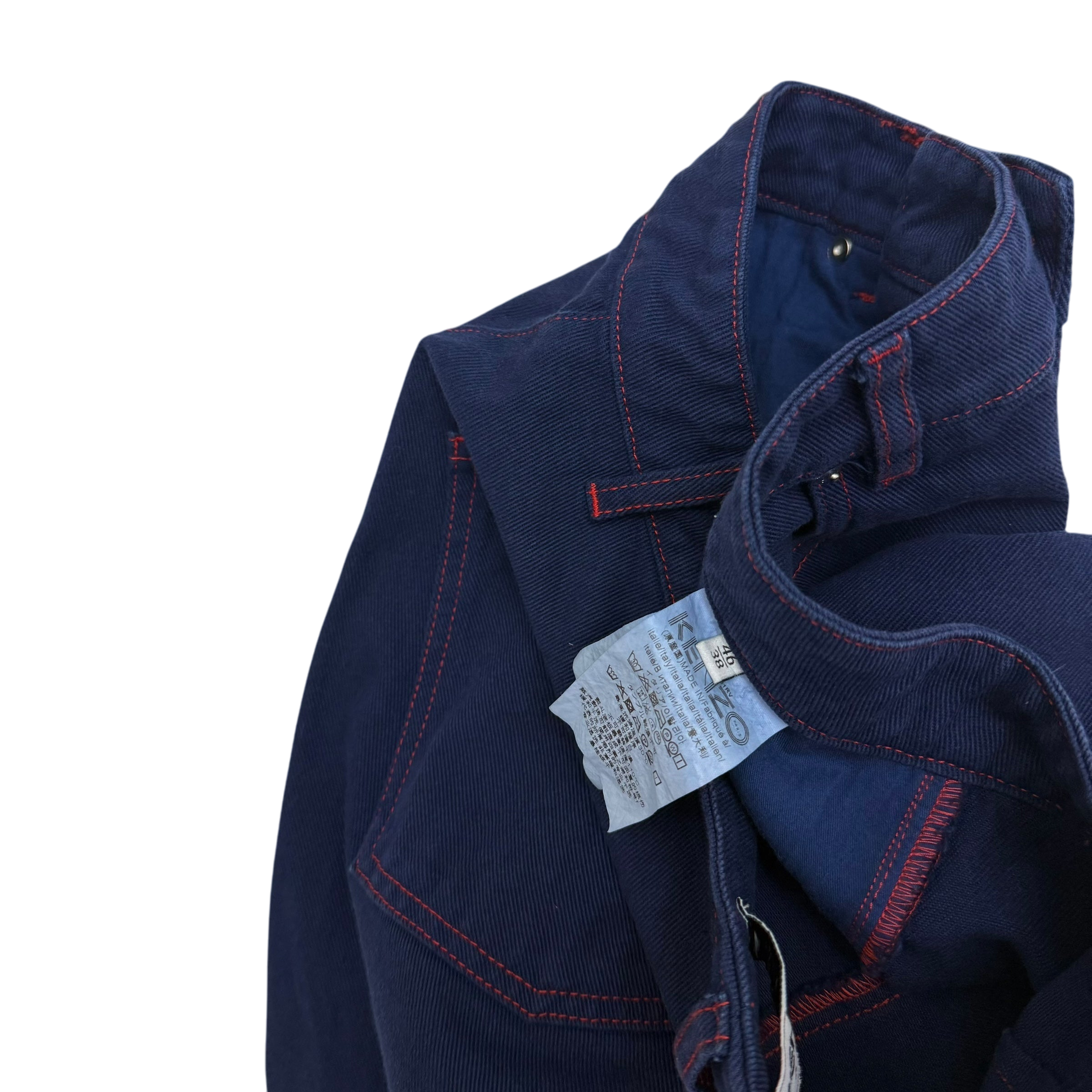 Kenzo Paris Memento Collection Twisted Dart Indigo Jeans (Size 31”)